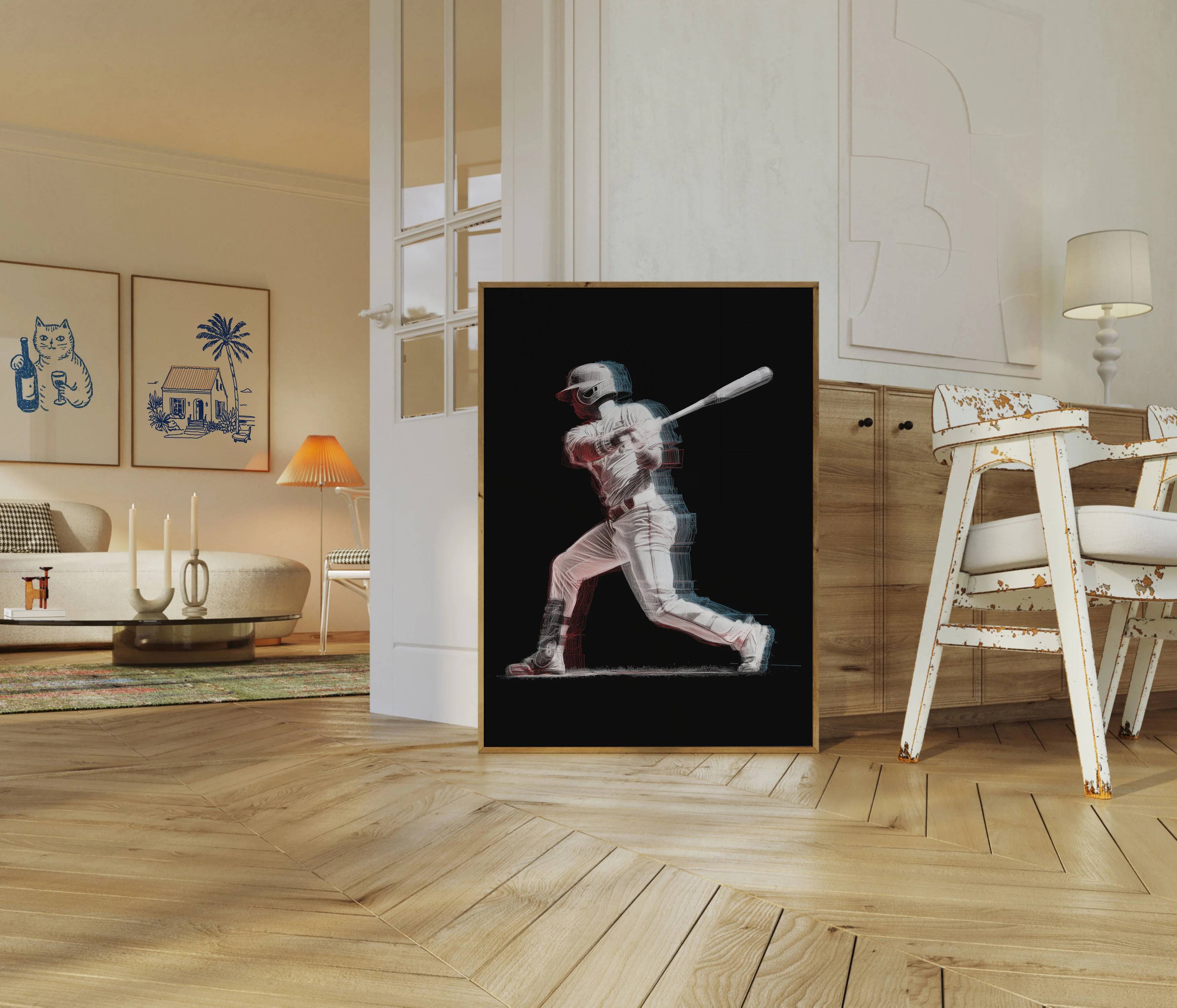 Dynamic Baseball Swing Poster - Image 5