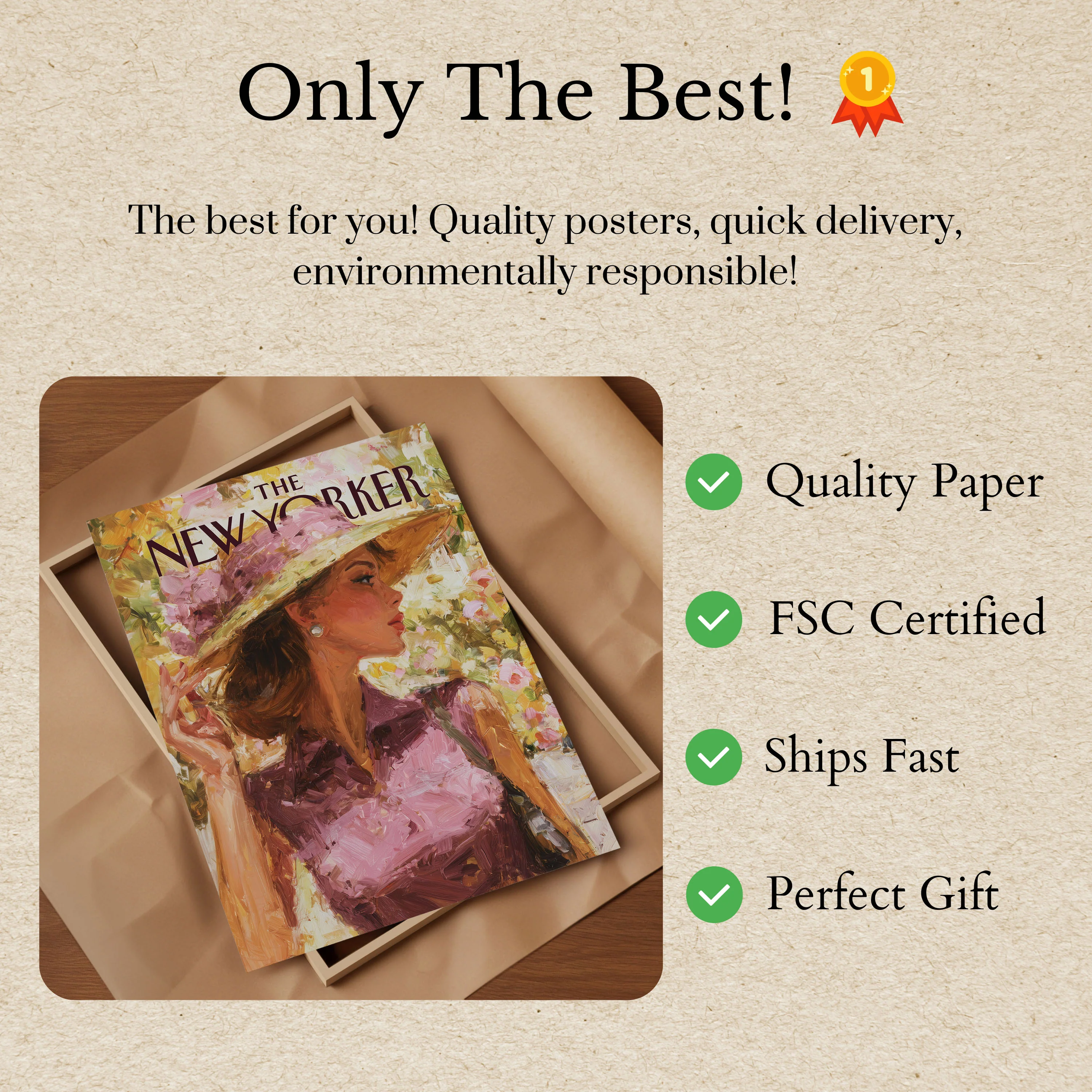 Elegant New Yorker Summer Poster - Image 3