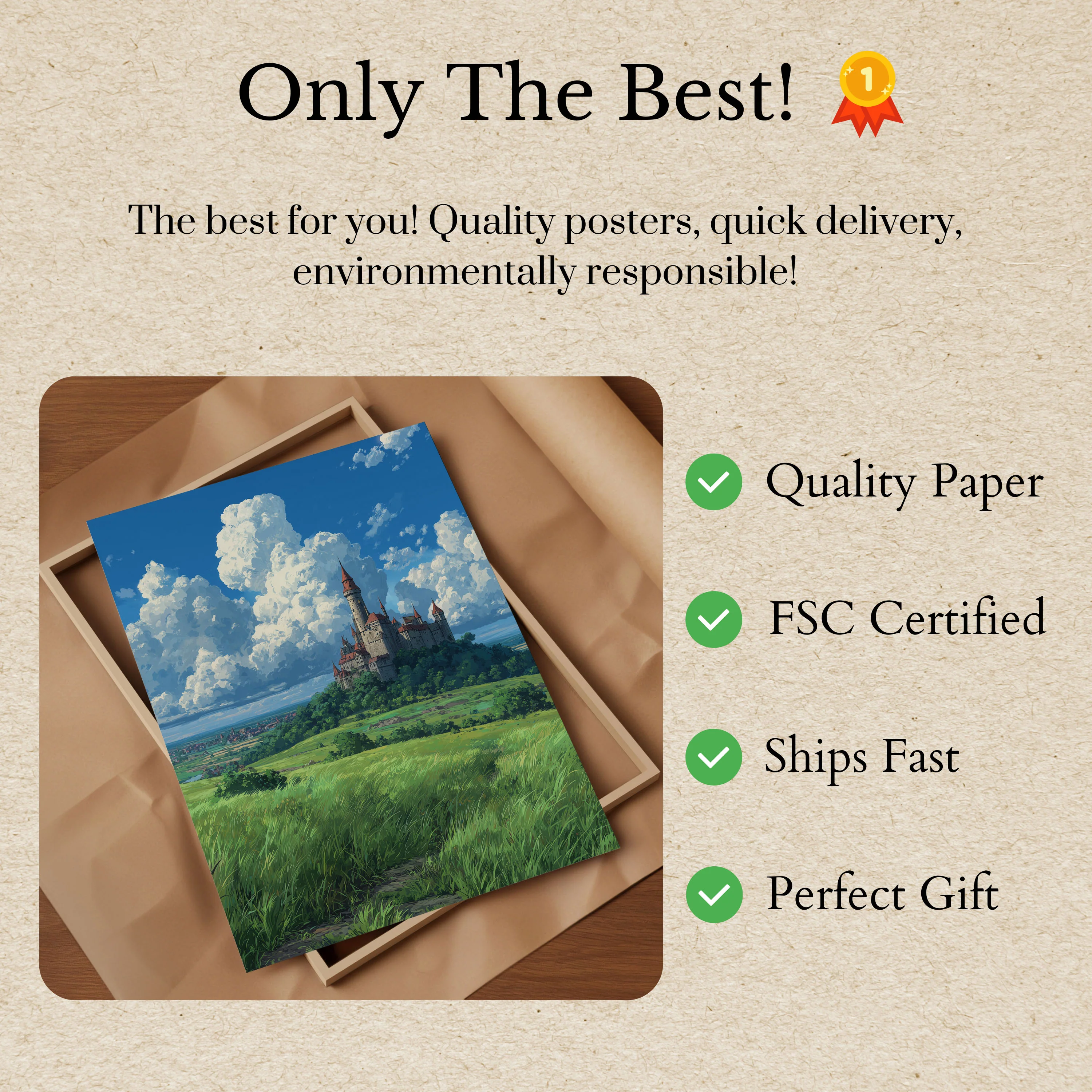 Enchanted Hilltop Castle Poster - Image 3