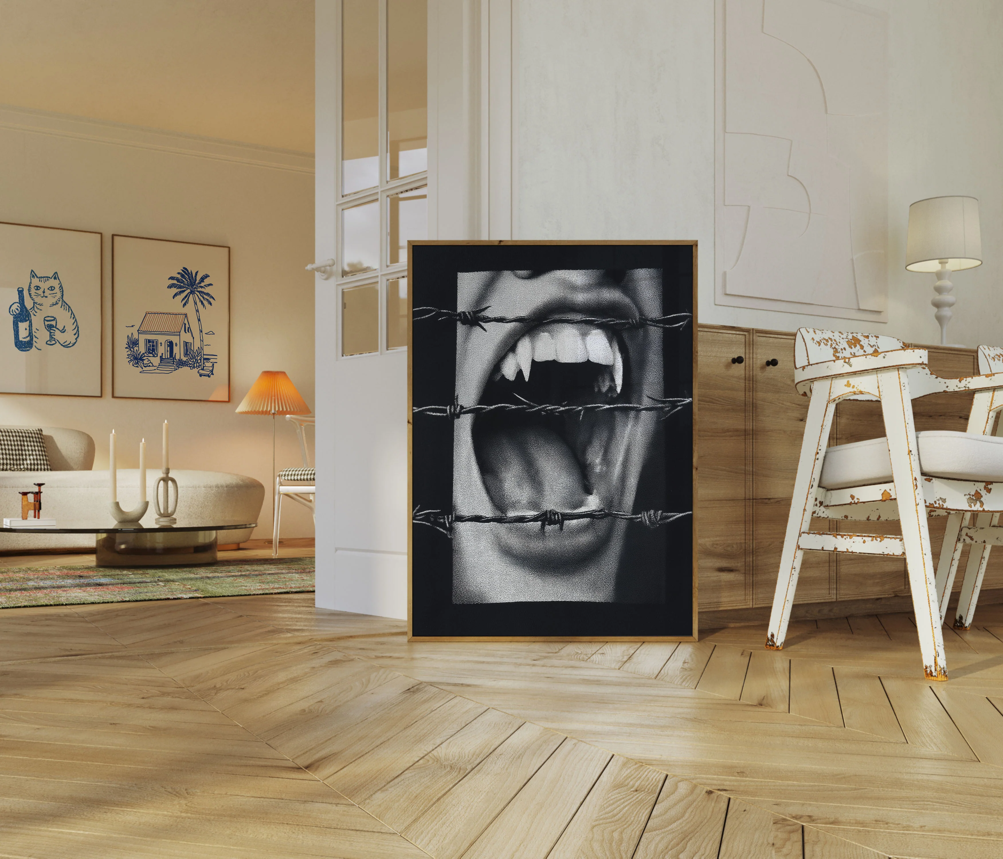 Fangs and Barbed Wire Poster - Image 5