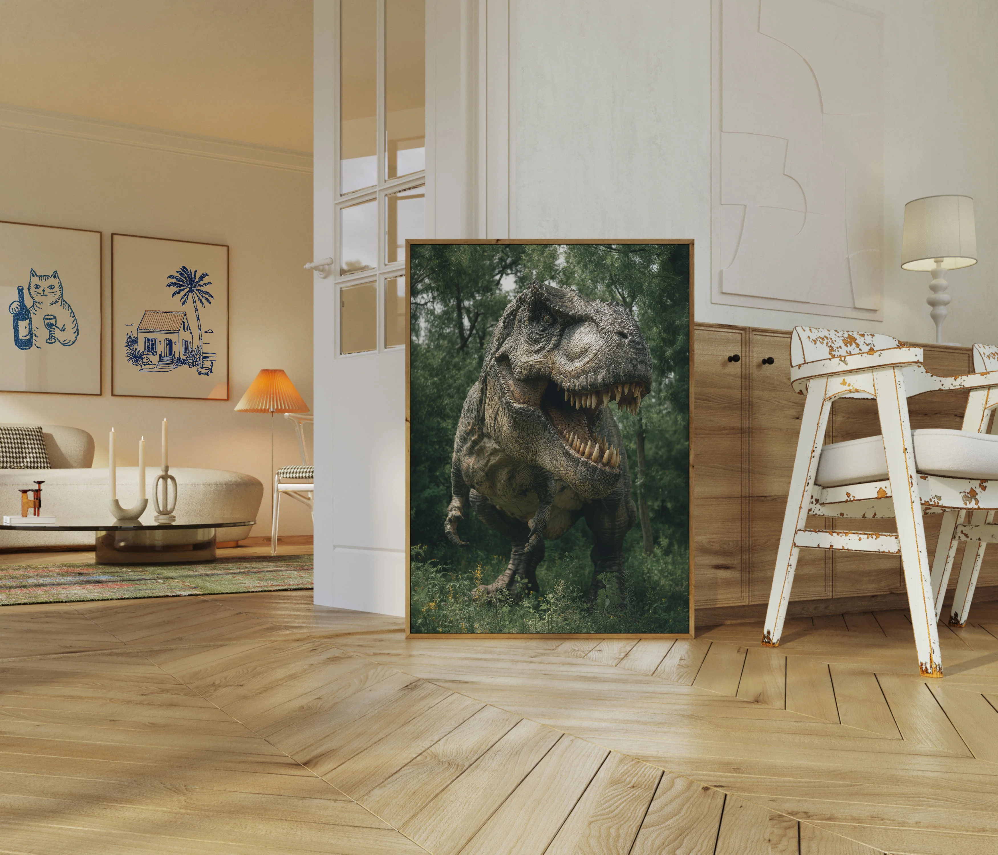 Fierce T-Rex Forest Roar Poster - Image 5