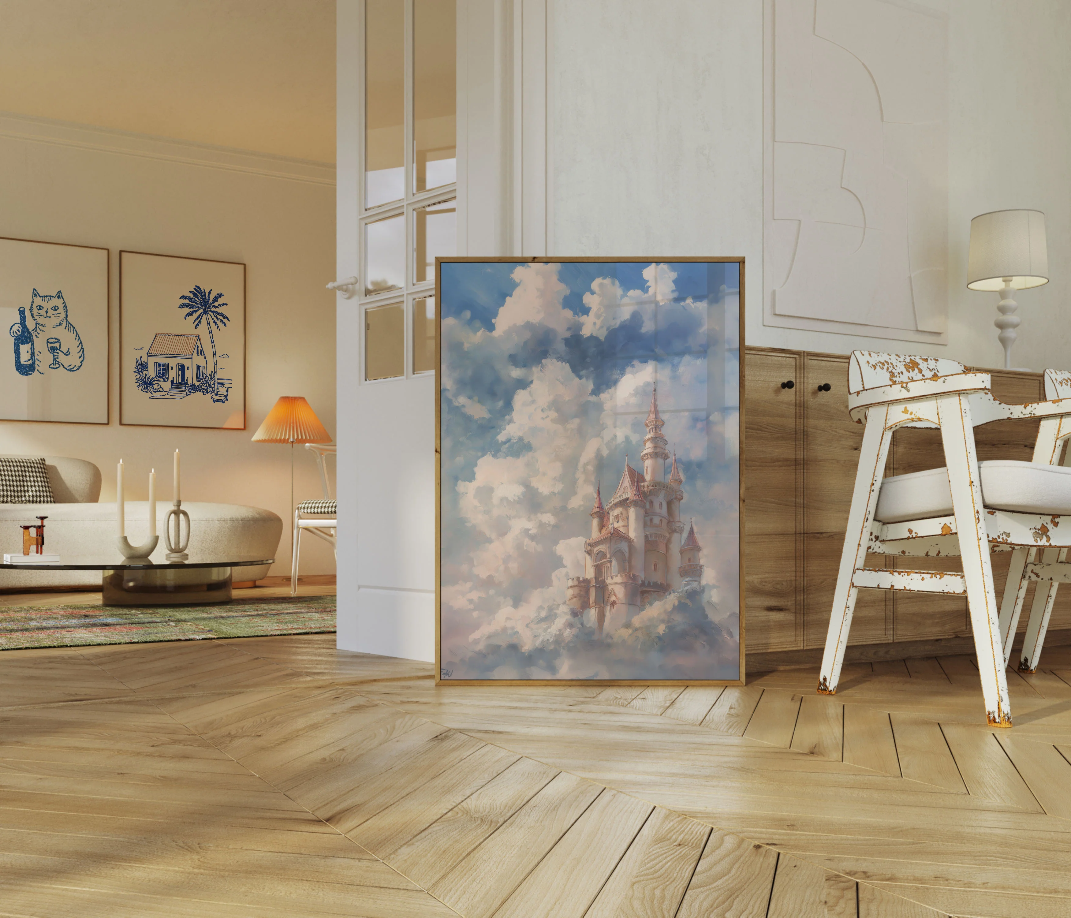 Floating Castle in the Clouds Poster - Image 5