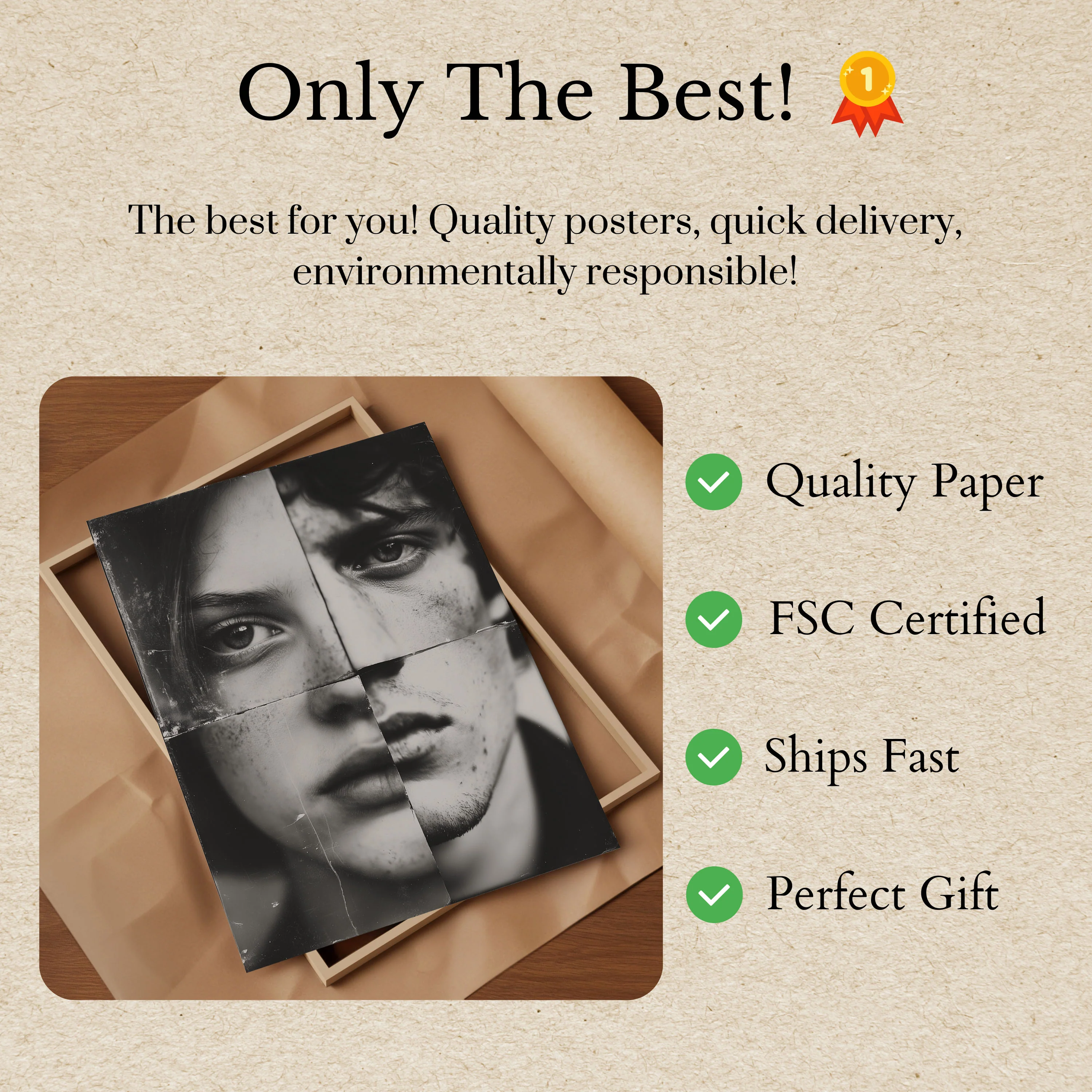 Fractured Identity Portrait Poster - Image 3