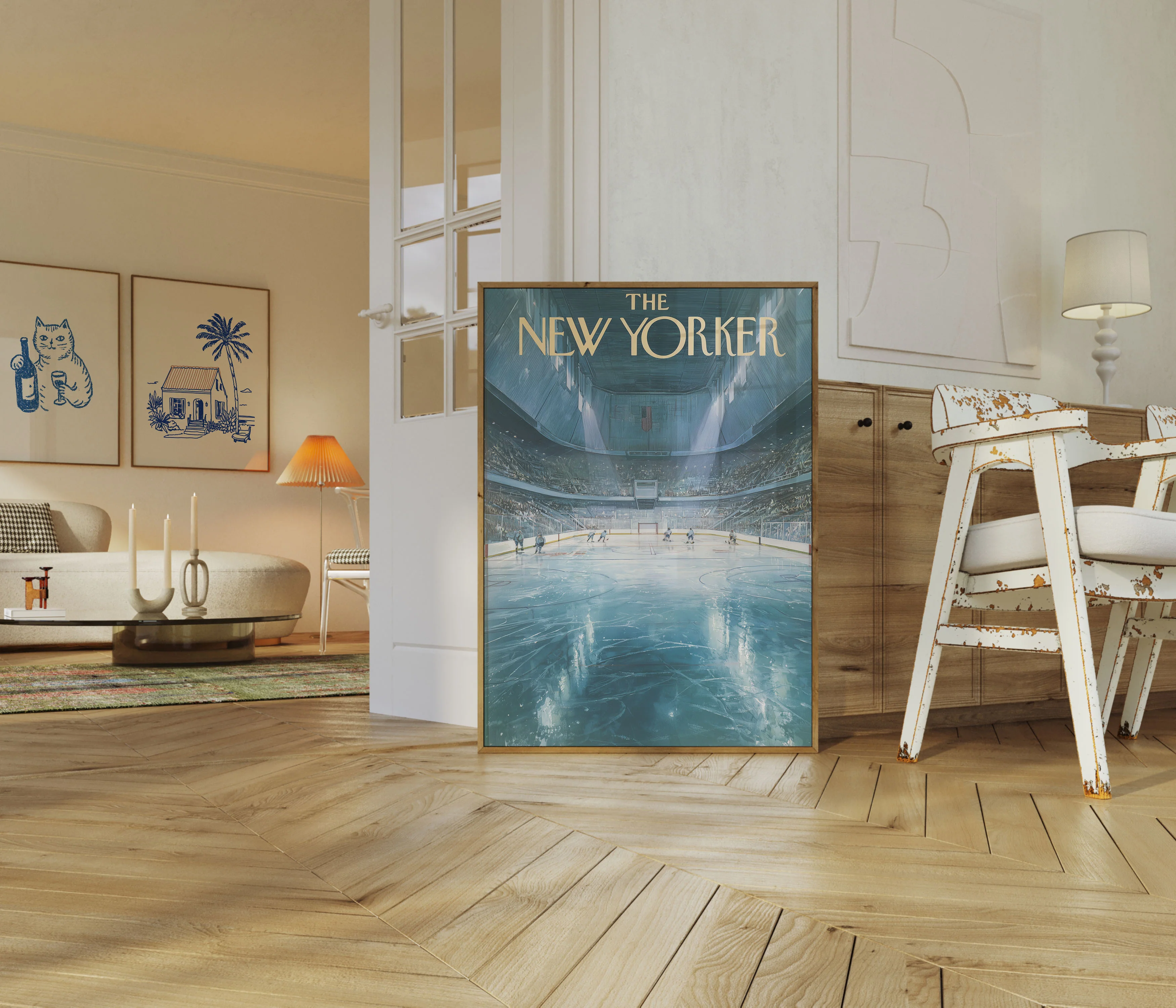 Frozen Arena: New Yorker Hockey Poster - Image 5