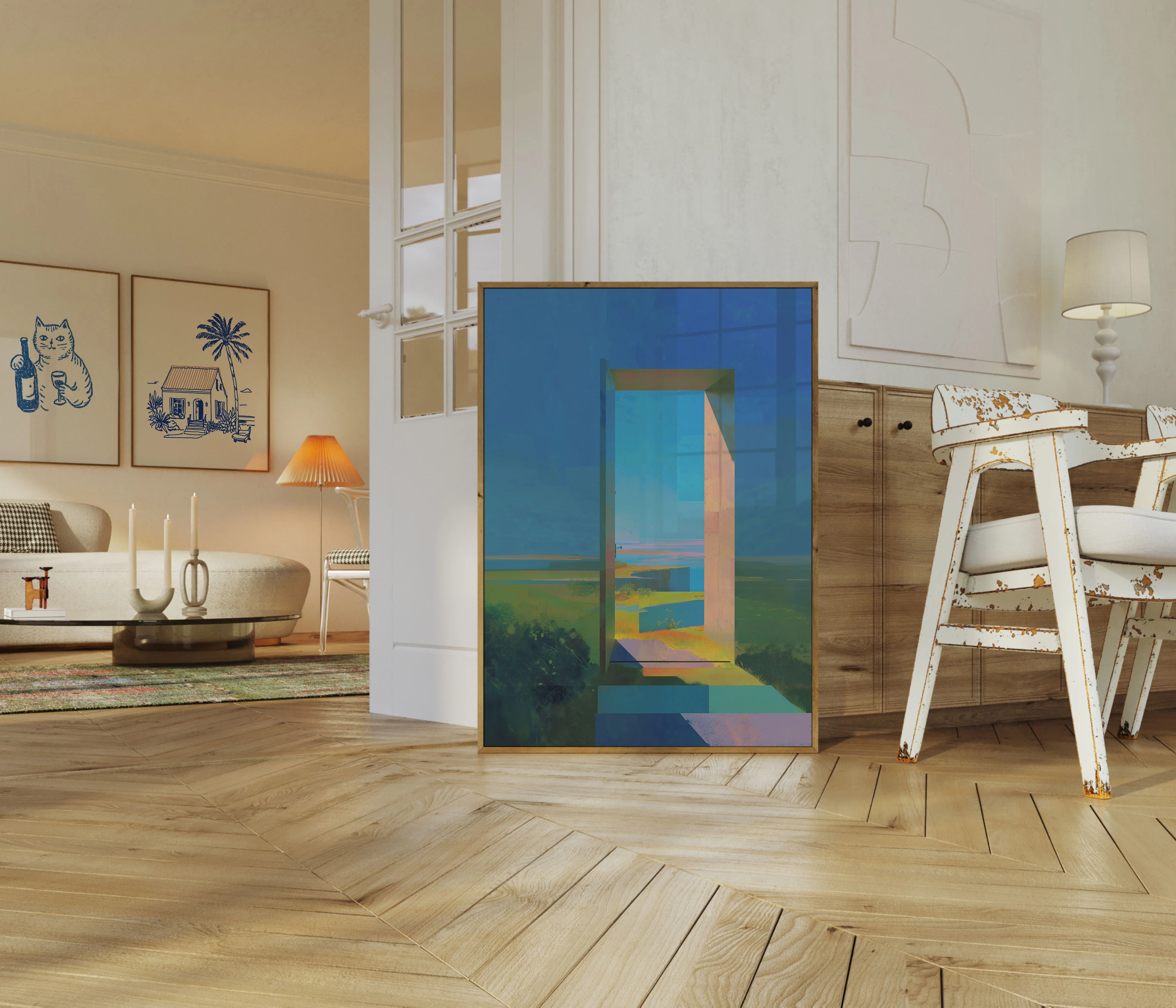 Geometric Landscape Portal Poster - Image 5