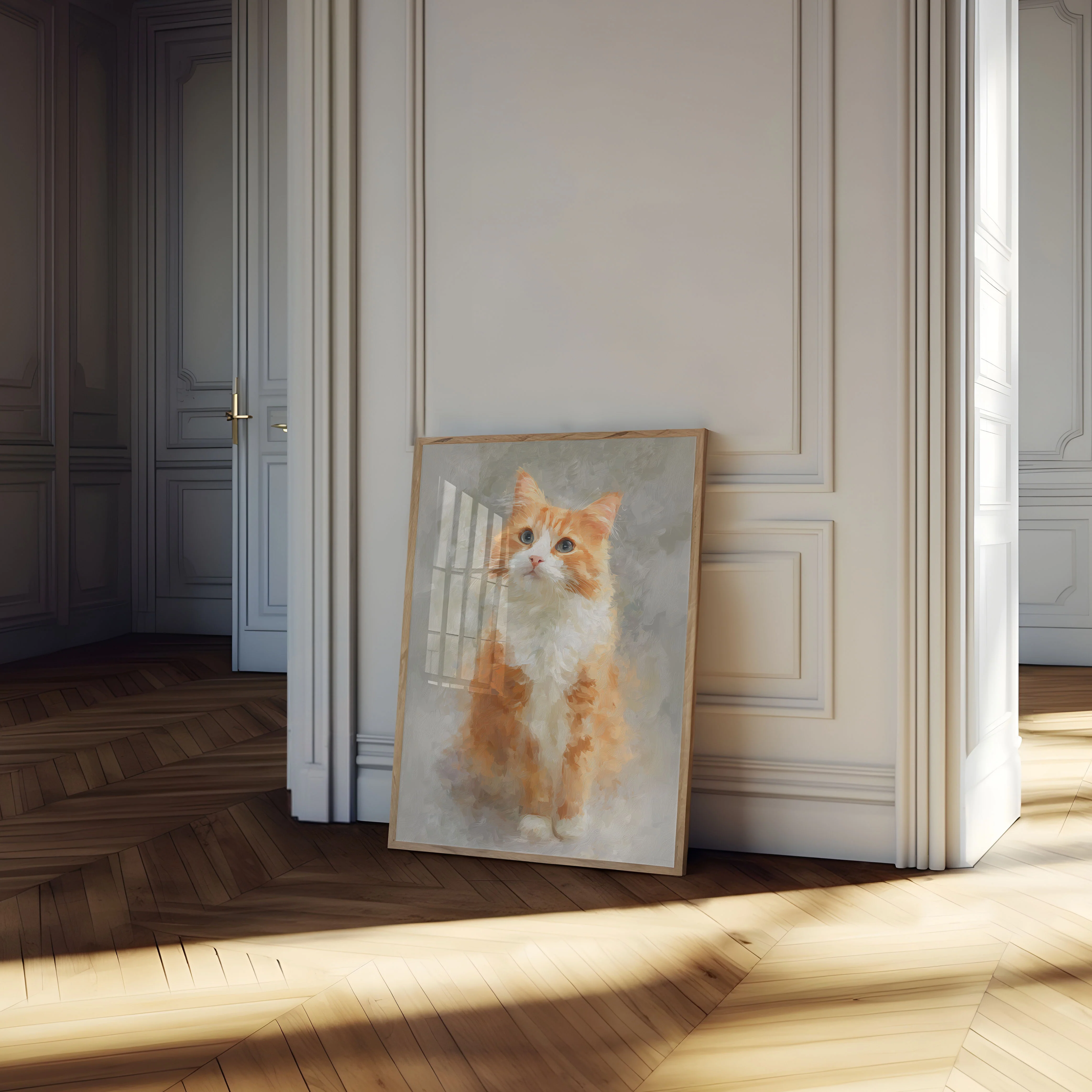 Ginger Orange Fluffy Cat Poster - Image 4