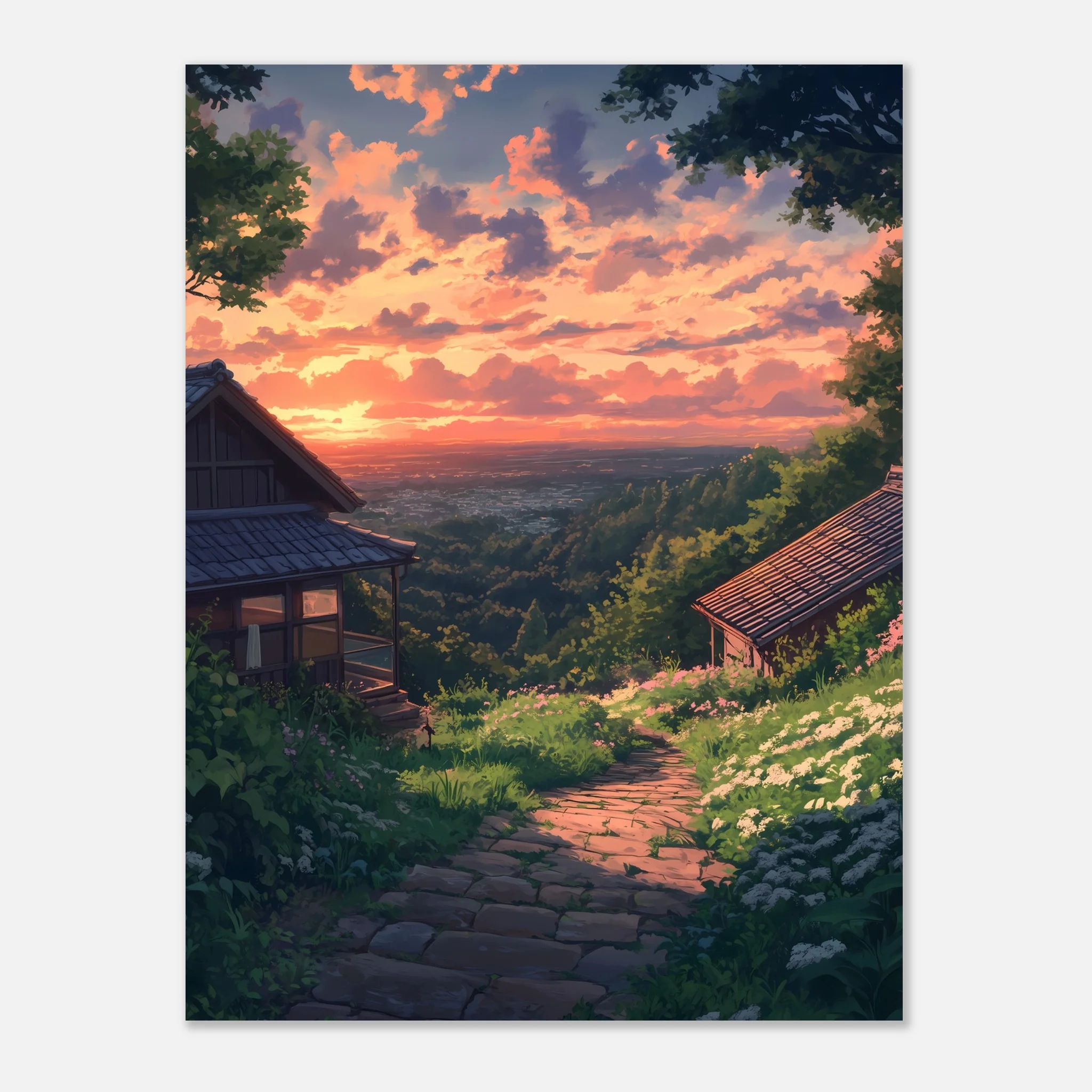 Golden Sunset in Japan – Poster - Image 23