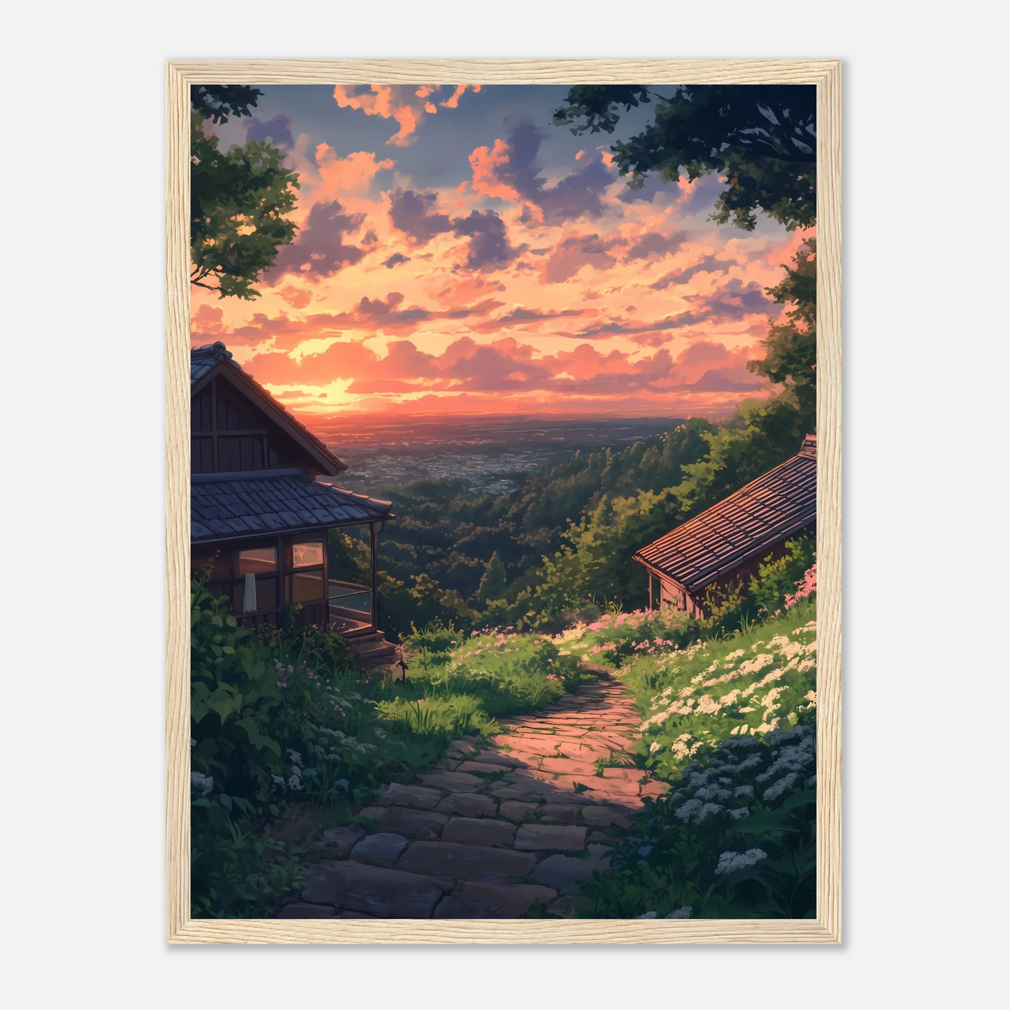 Golden Sunset in Japan – Poster - Image 29
