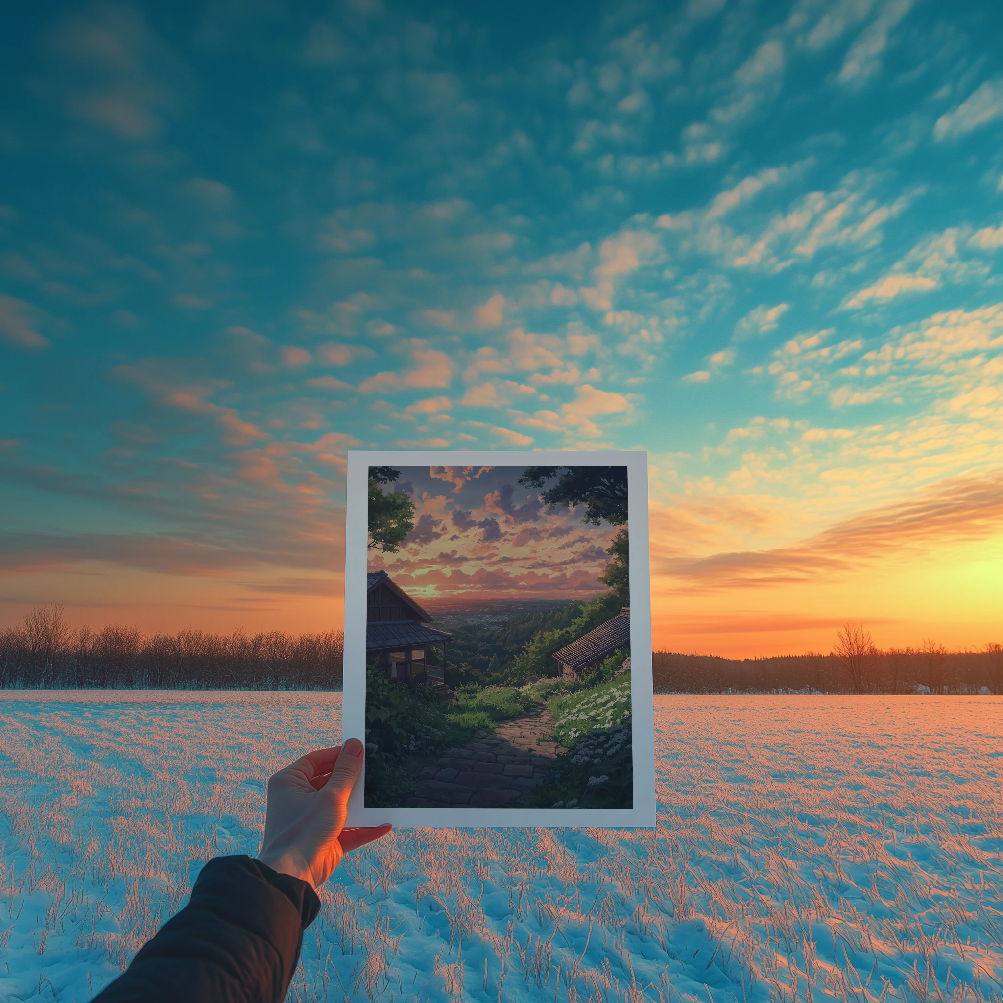 Golden Sunset in Japan – Poster - Image 4