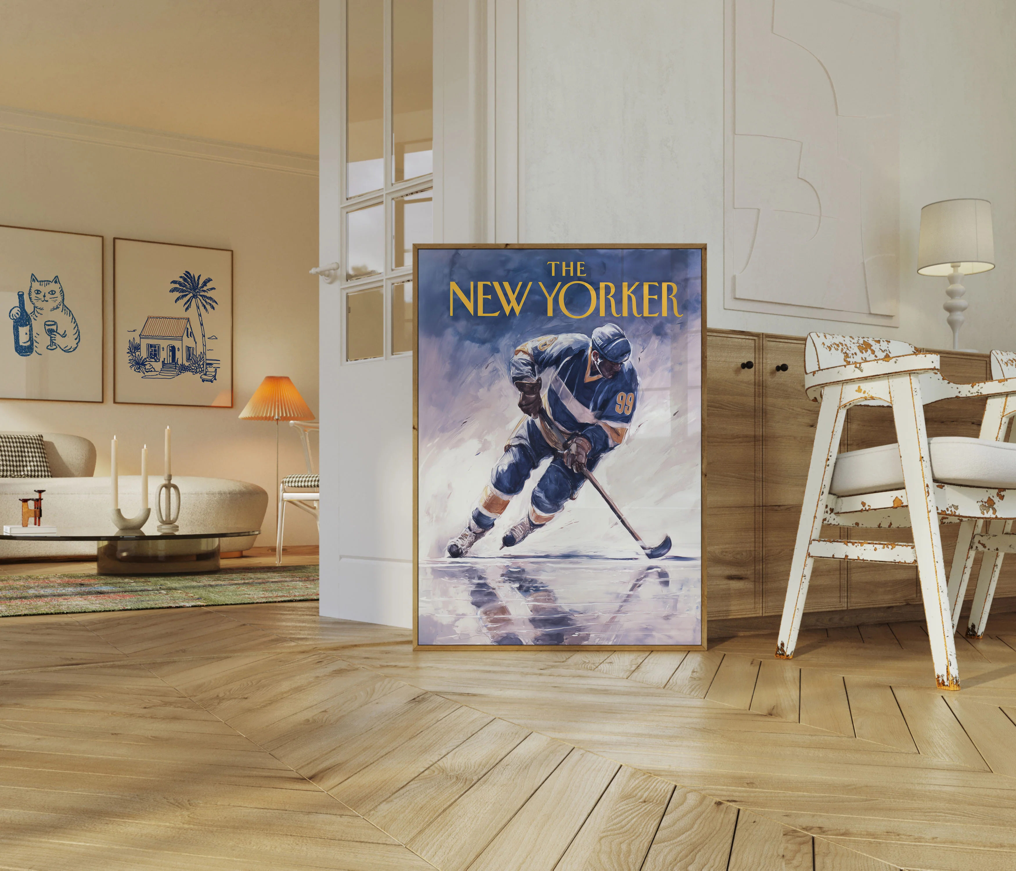 Hockey Legend 99 New Yorker Poster - Image 5