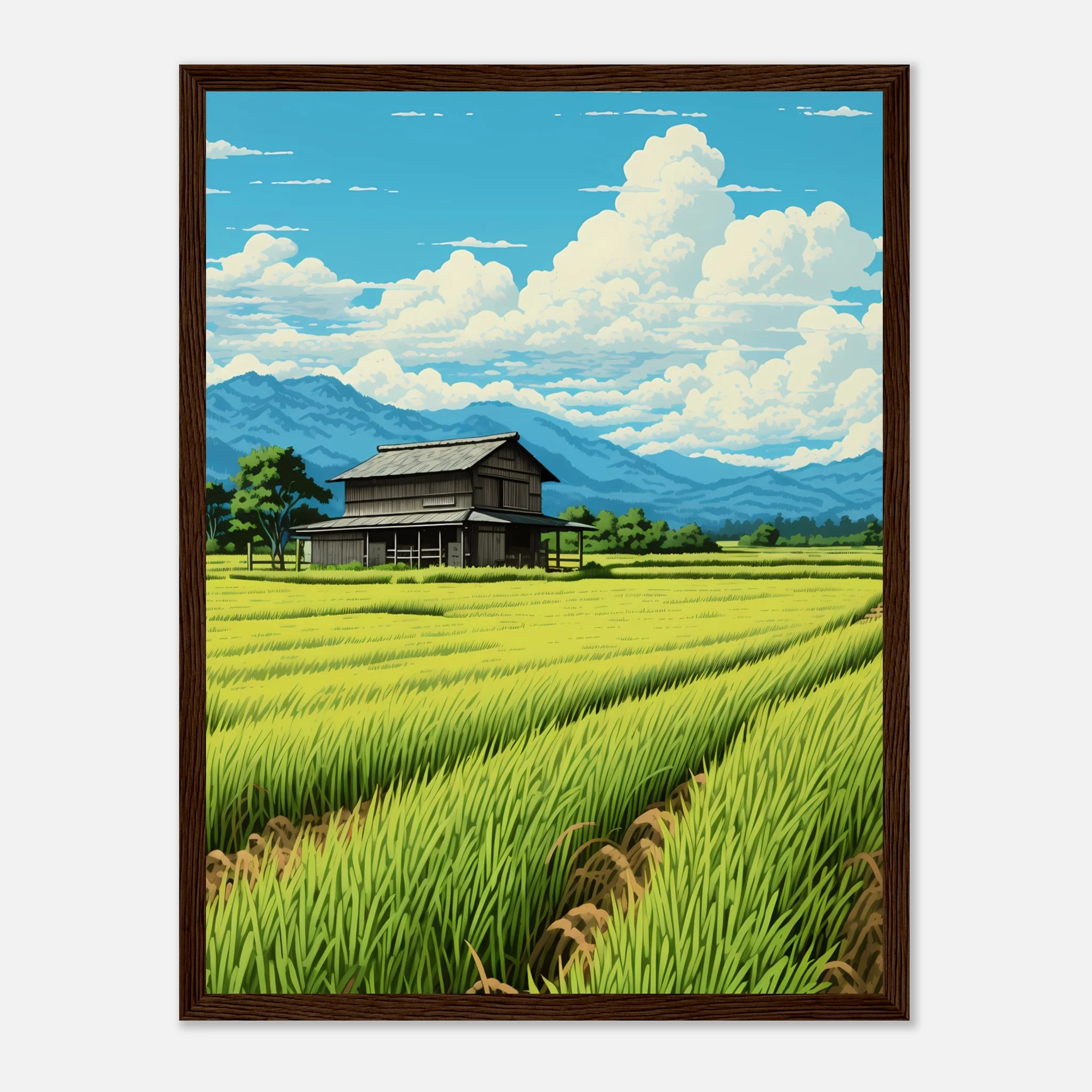 House In Ricefield - Poster - Image 15