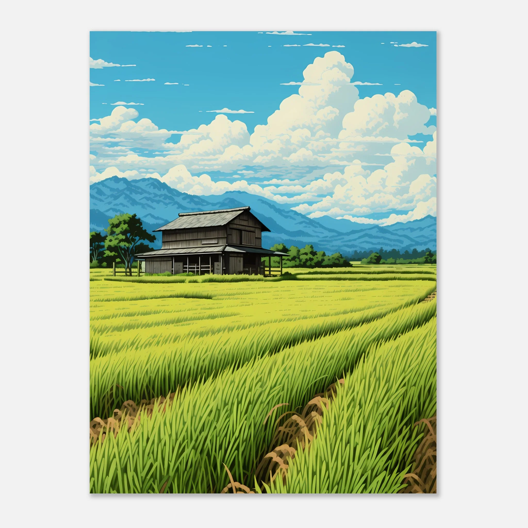 House In Ricefield - Poster - Image 8