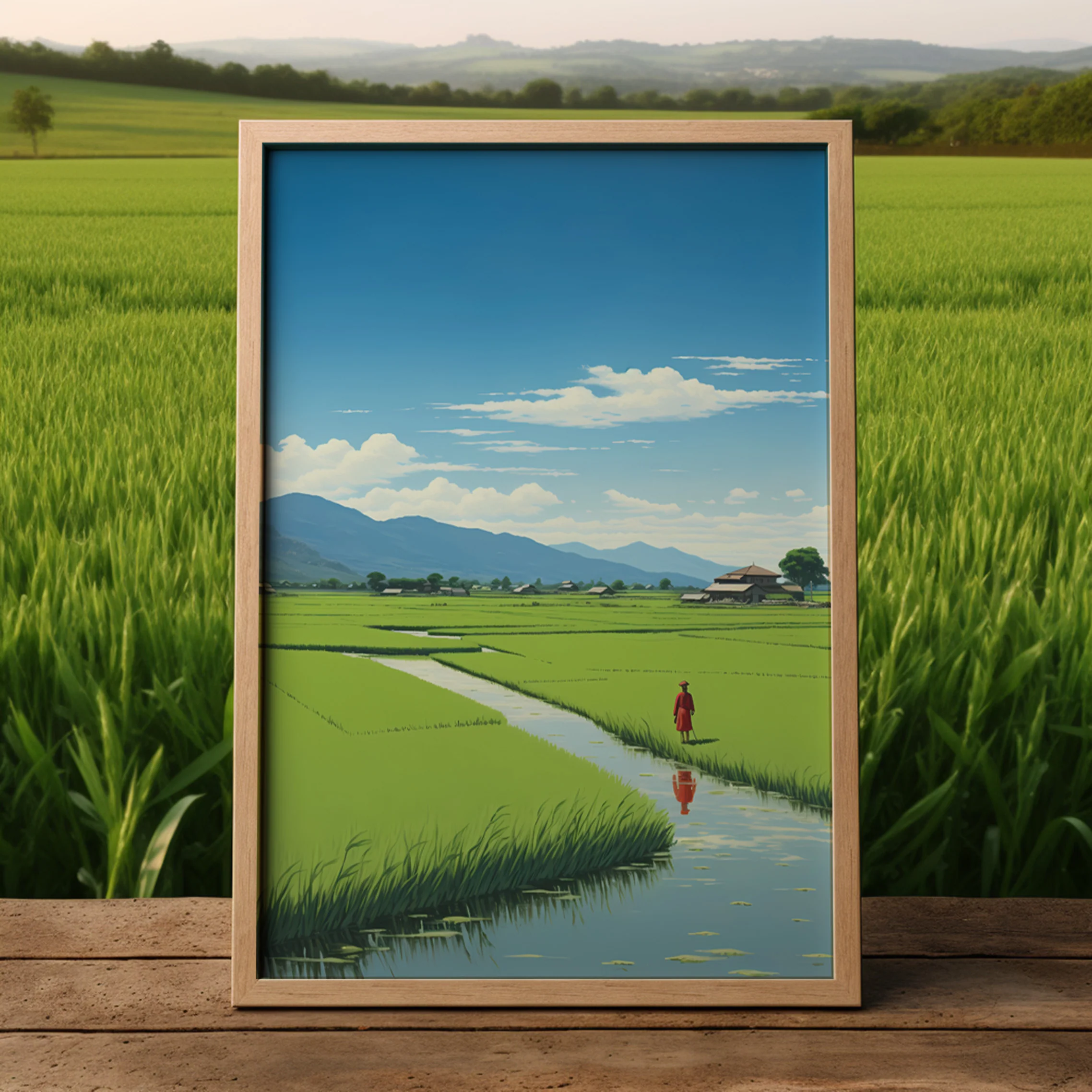 Japanese Rice Field - Poster - Image 3