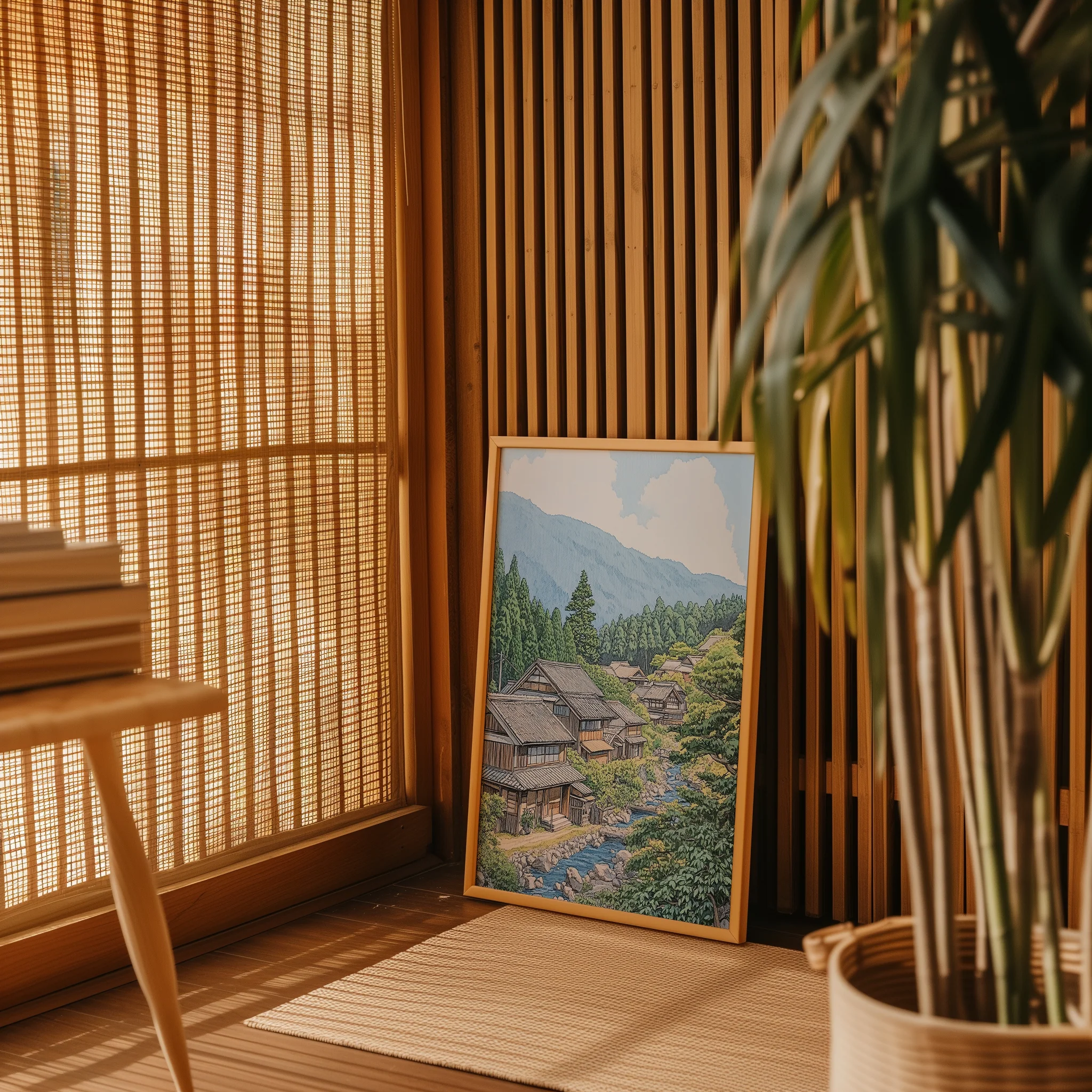 Japanese Streamside Serenity – Poster - Image 4