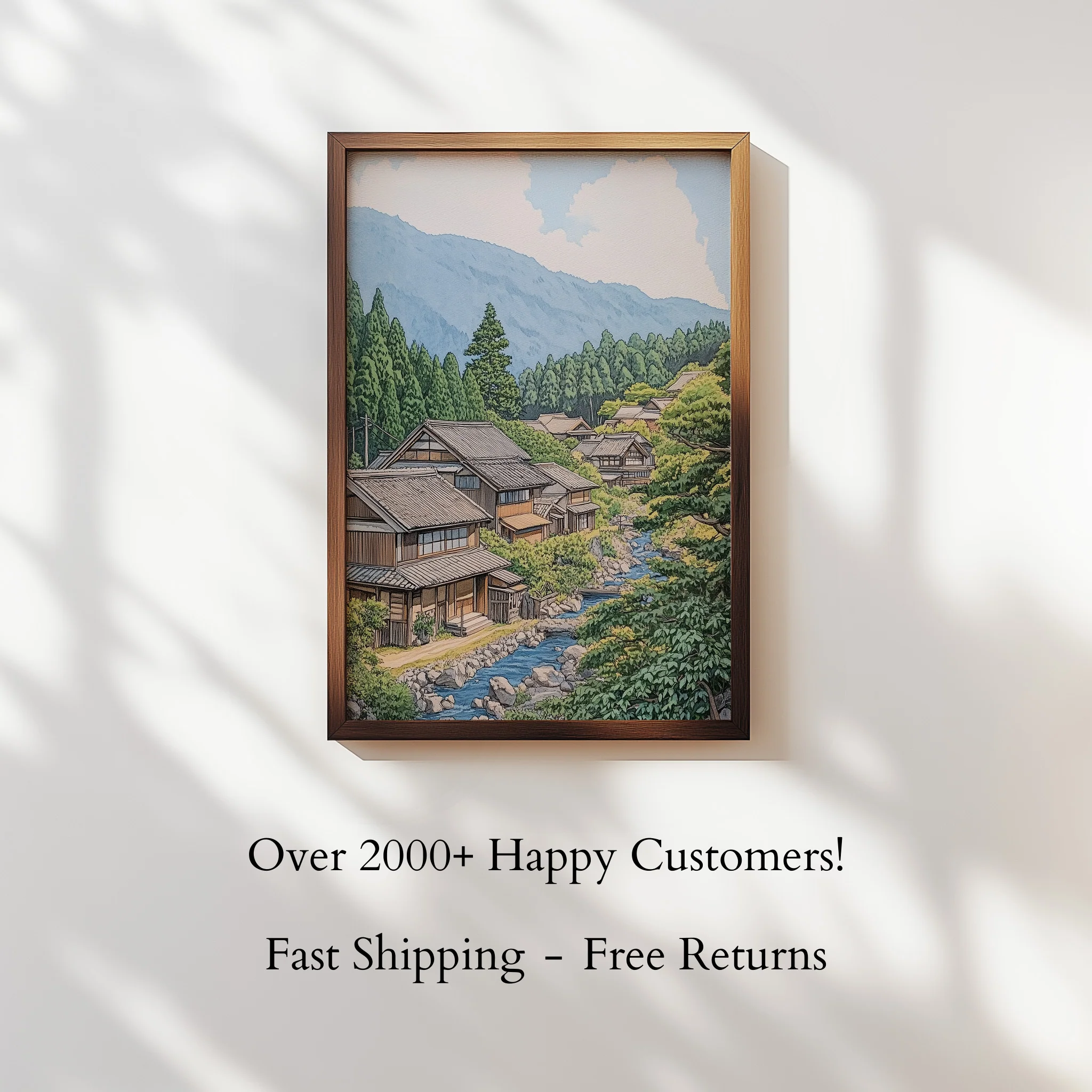 Japanese Streamside Serenity – Poster - Image 5