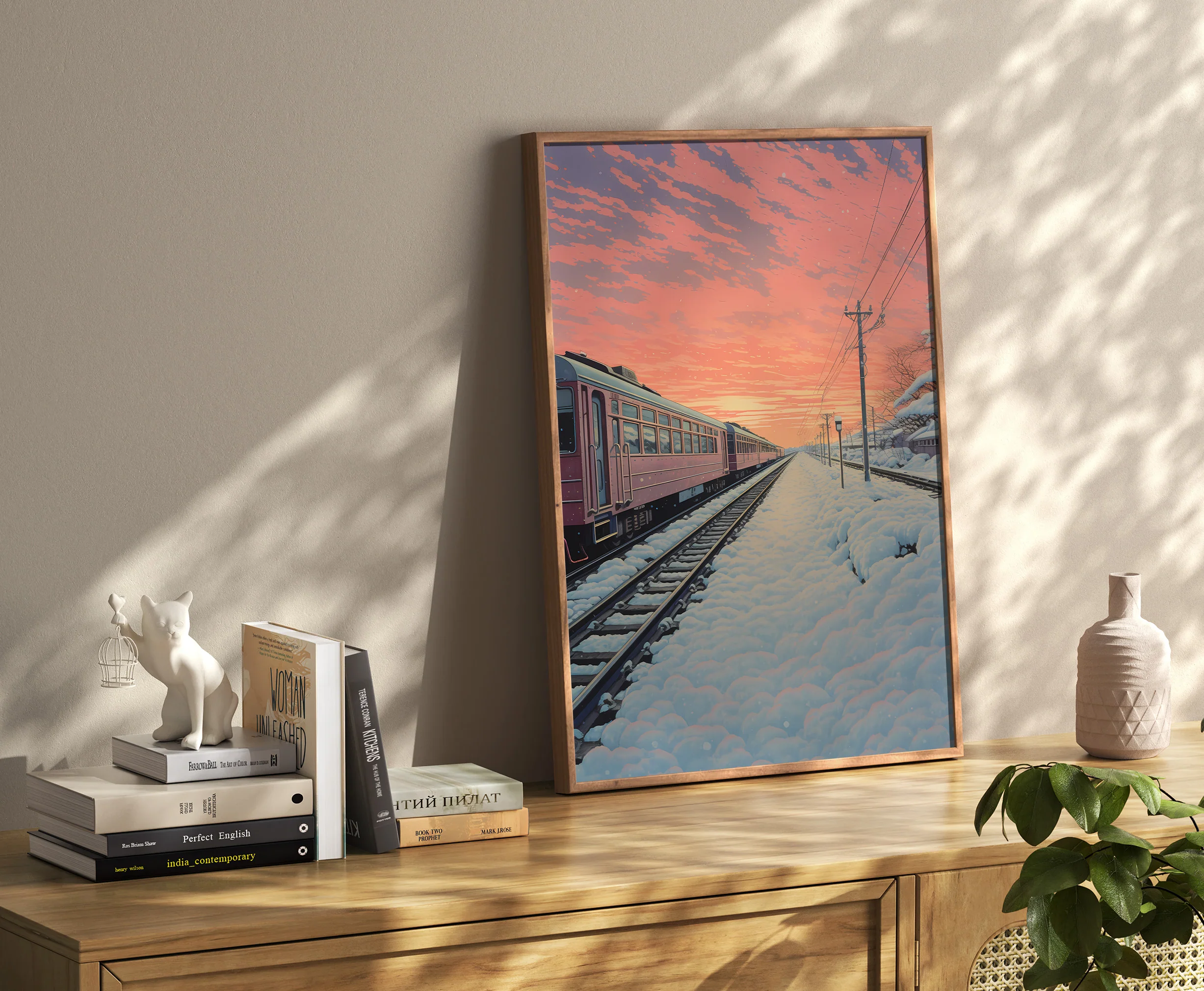 Japanese Train in Sunset - Poster - Image 4