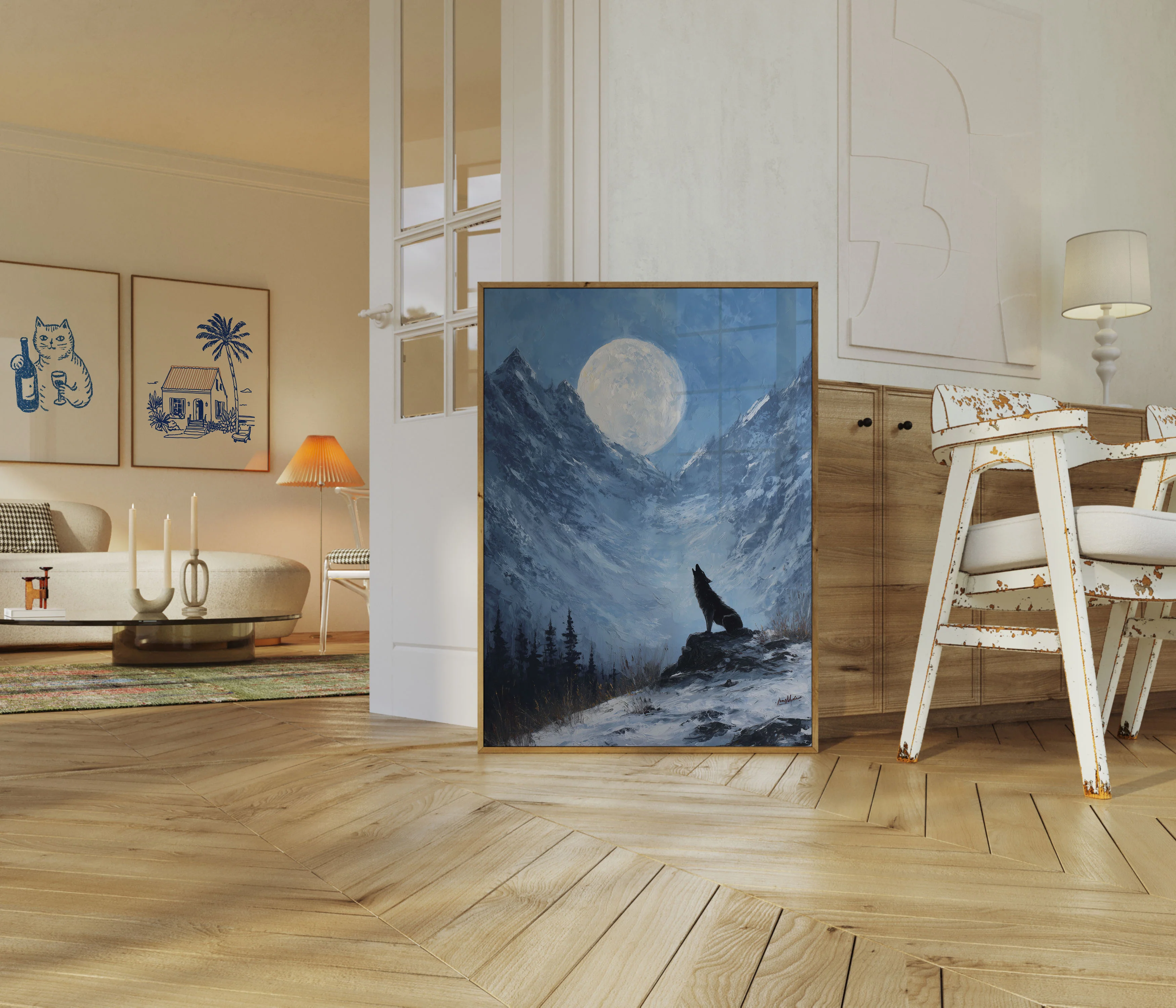 Lunar Howl Mountain Poster - Image 5