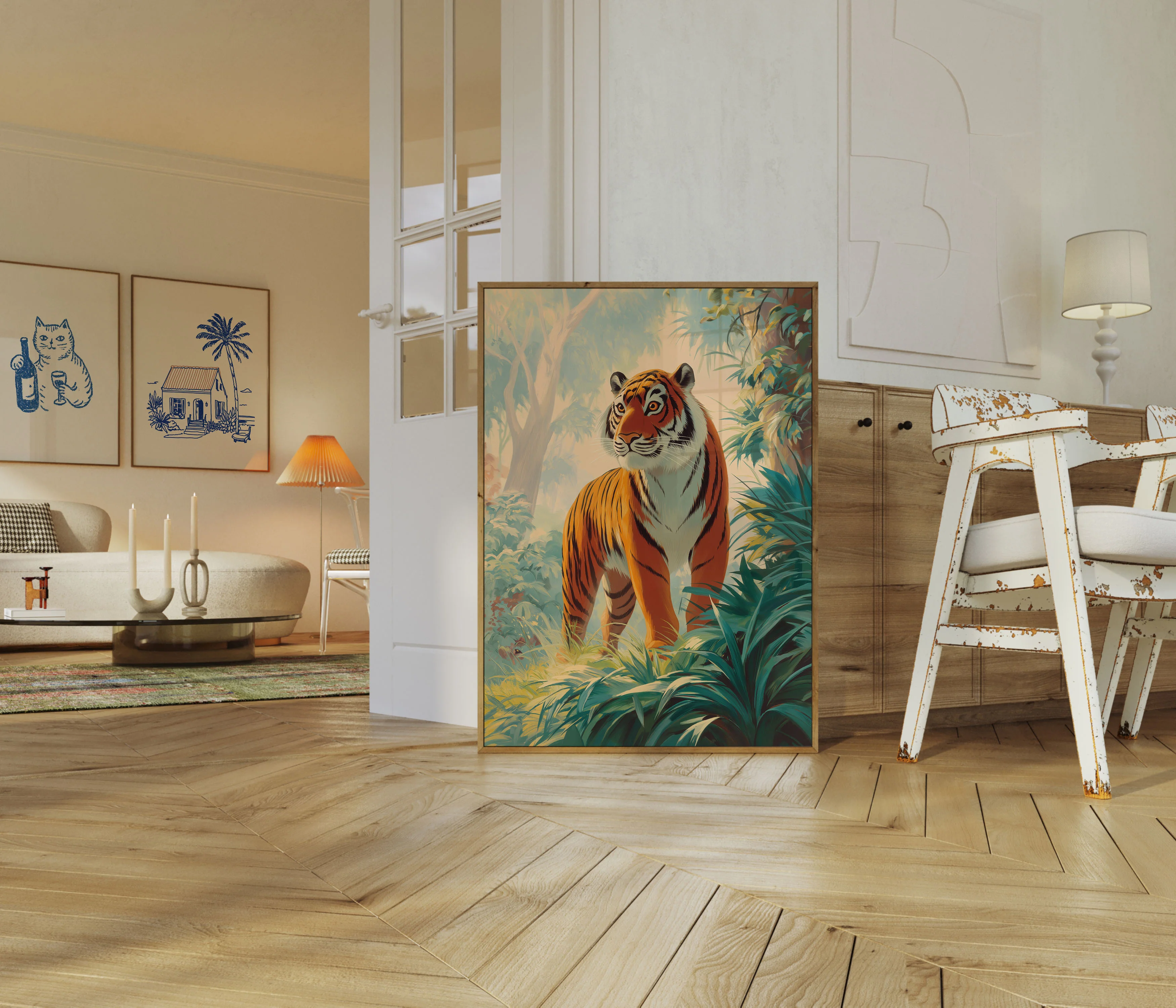 Majestic Tiger in Jungle Poster - Image 4