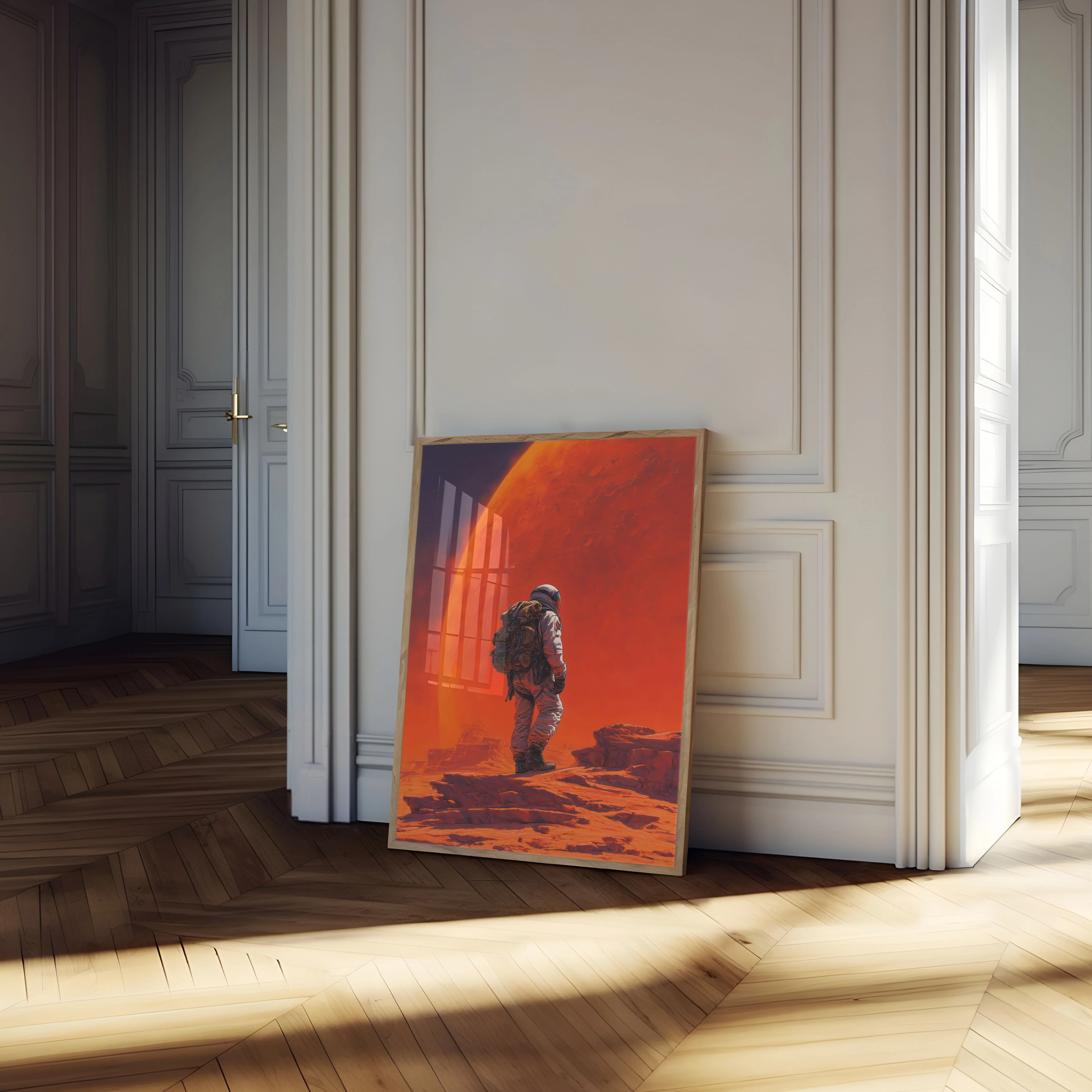 Martian Solitude Space Explorer Poster - Image 4