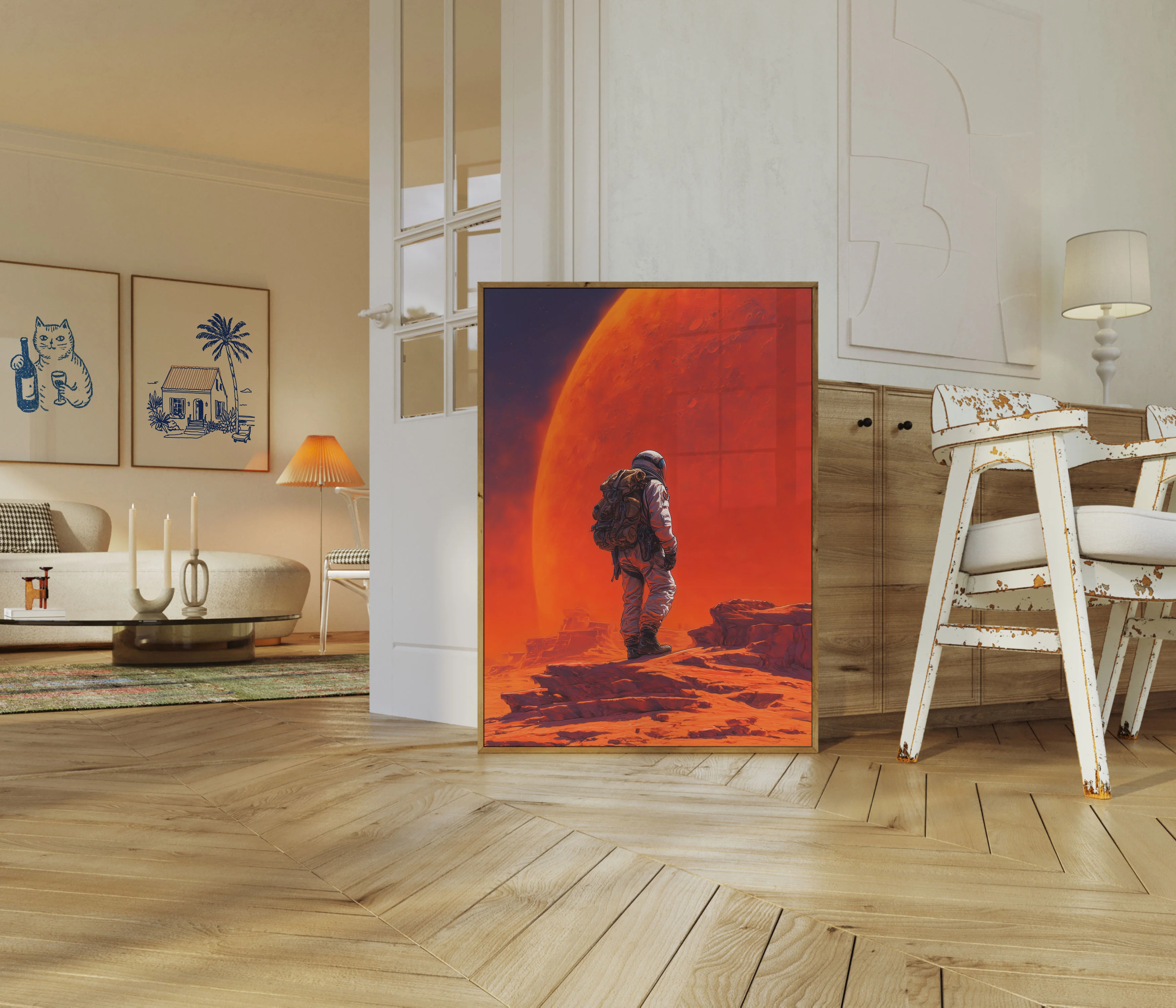Martian Solitude Space Explorer Poster - Image 5