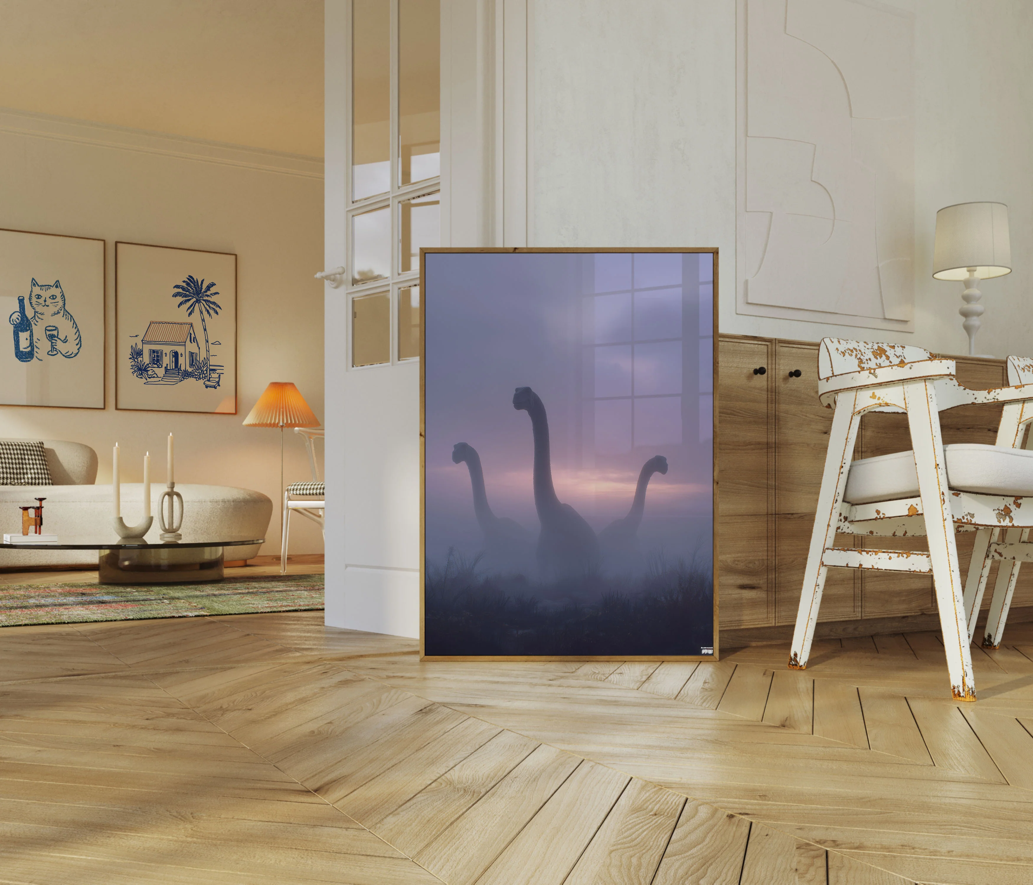 Misty Dinosaur Horizon Poster - Image 5