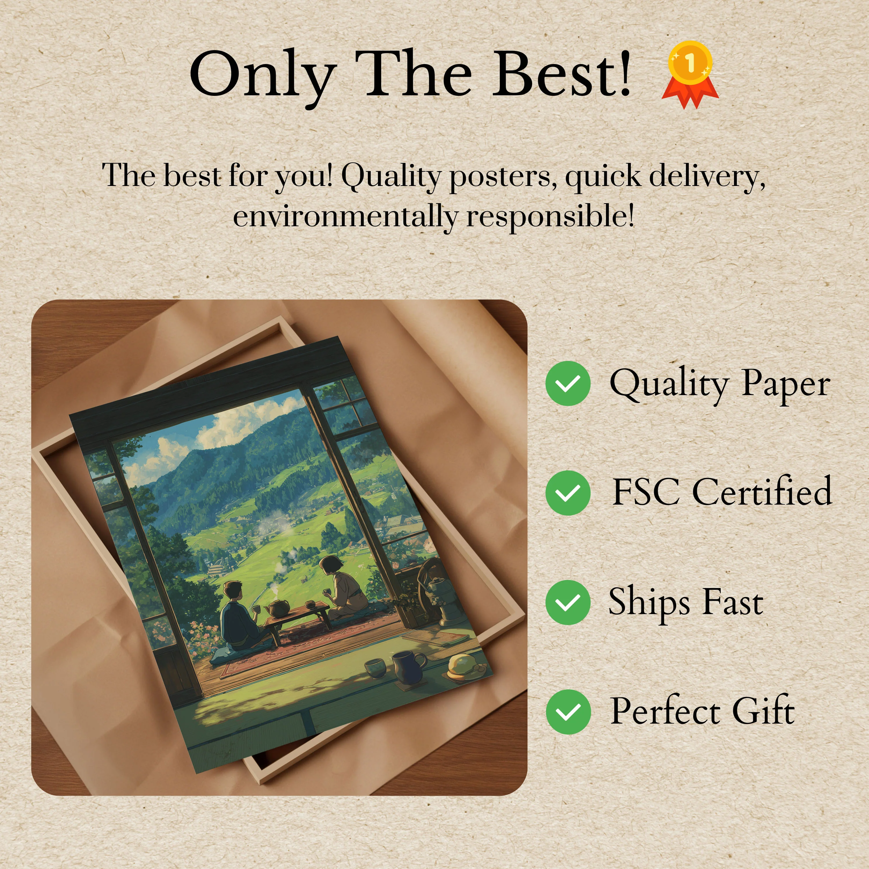 Mountain Tea Time Poster - Image 3