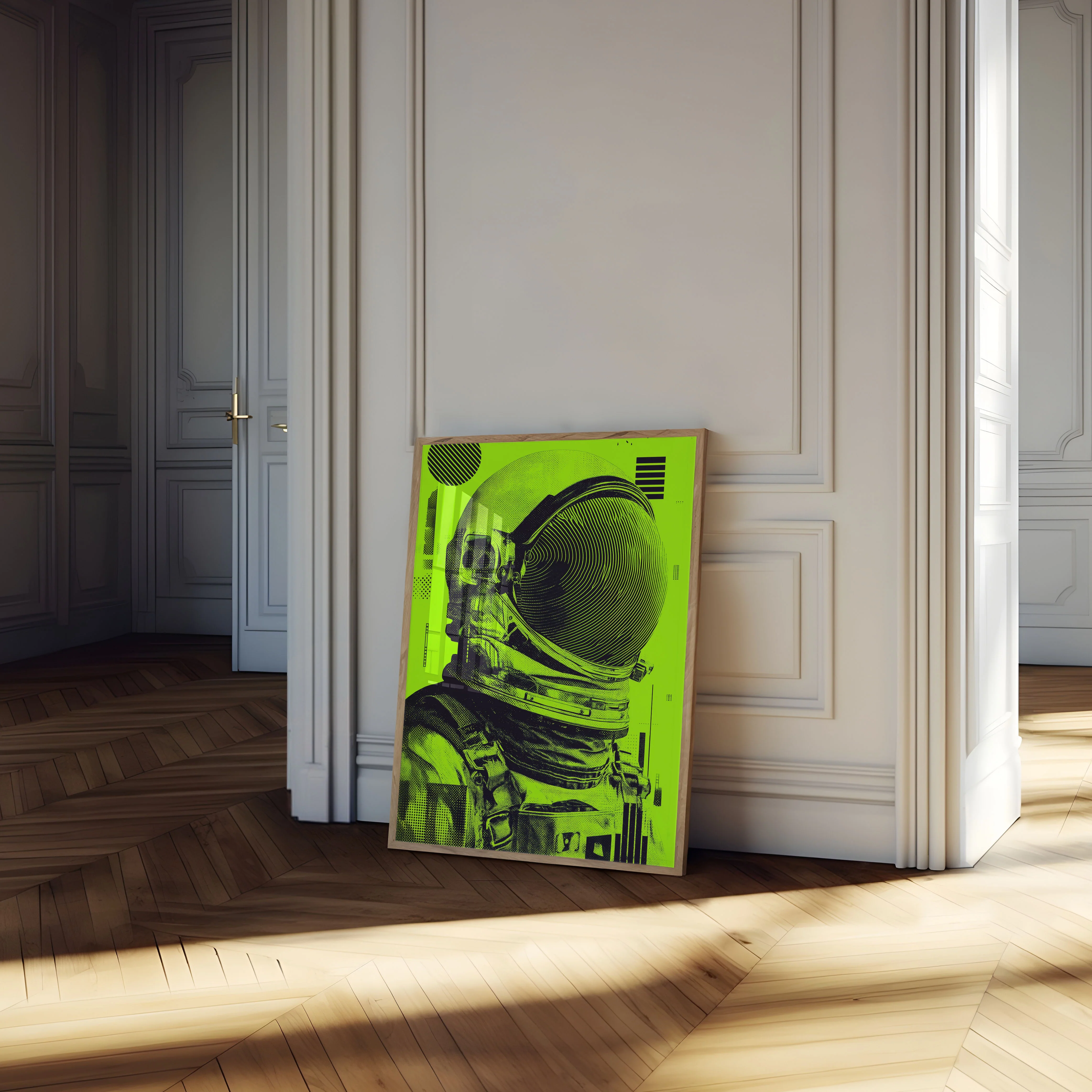 Neon Cosmic Astronaut Poster - Image 4