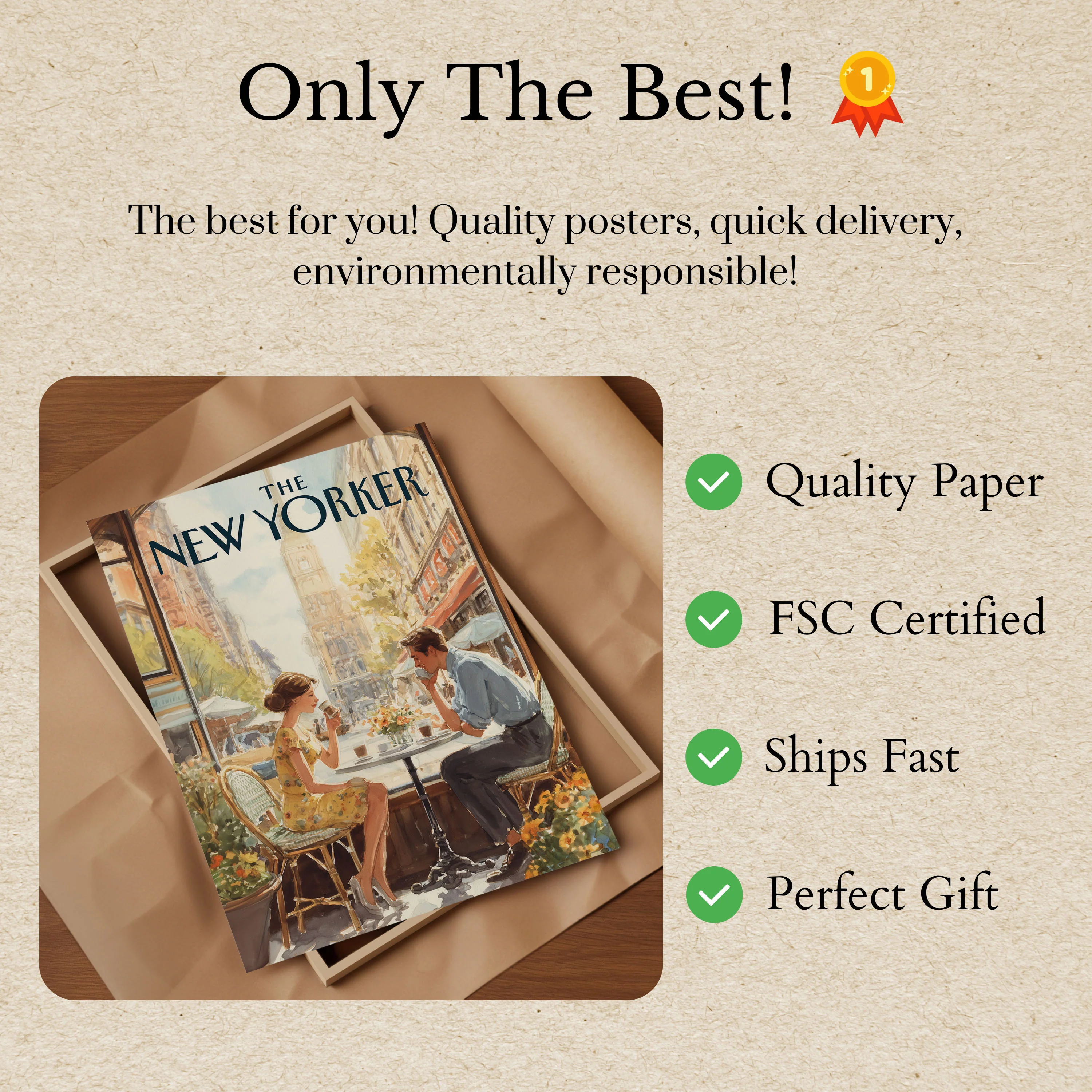 New York City Cafe Romance Poster - Image 3