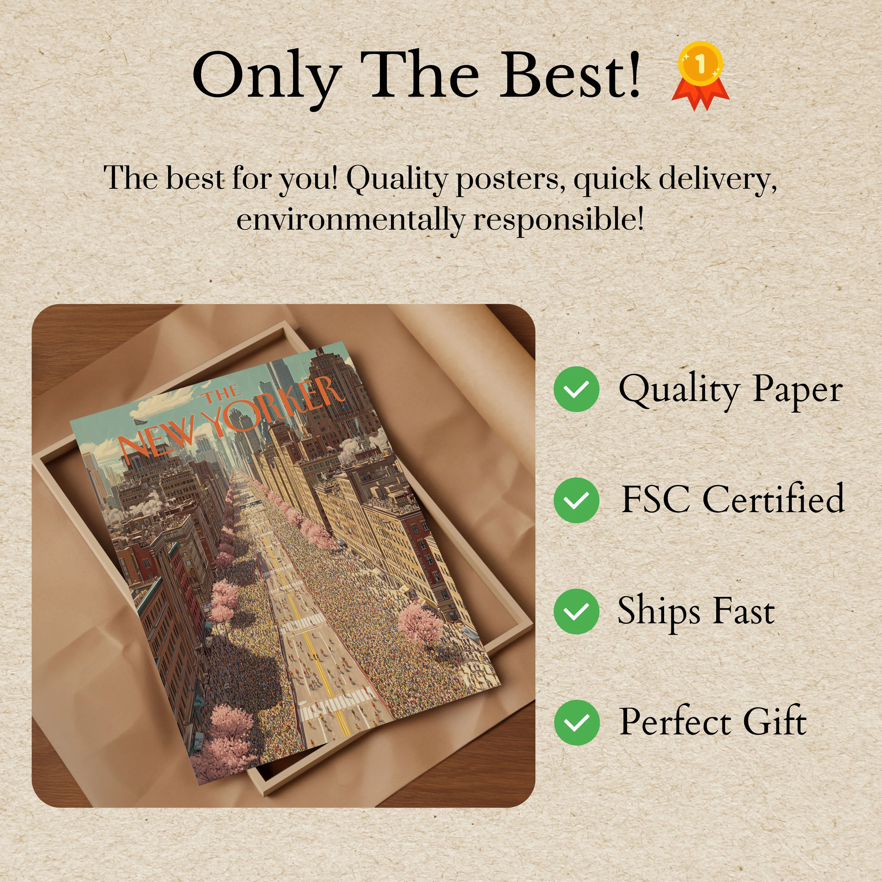 New York City Spring Crowds Poster - Image 3