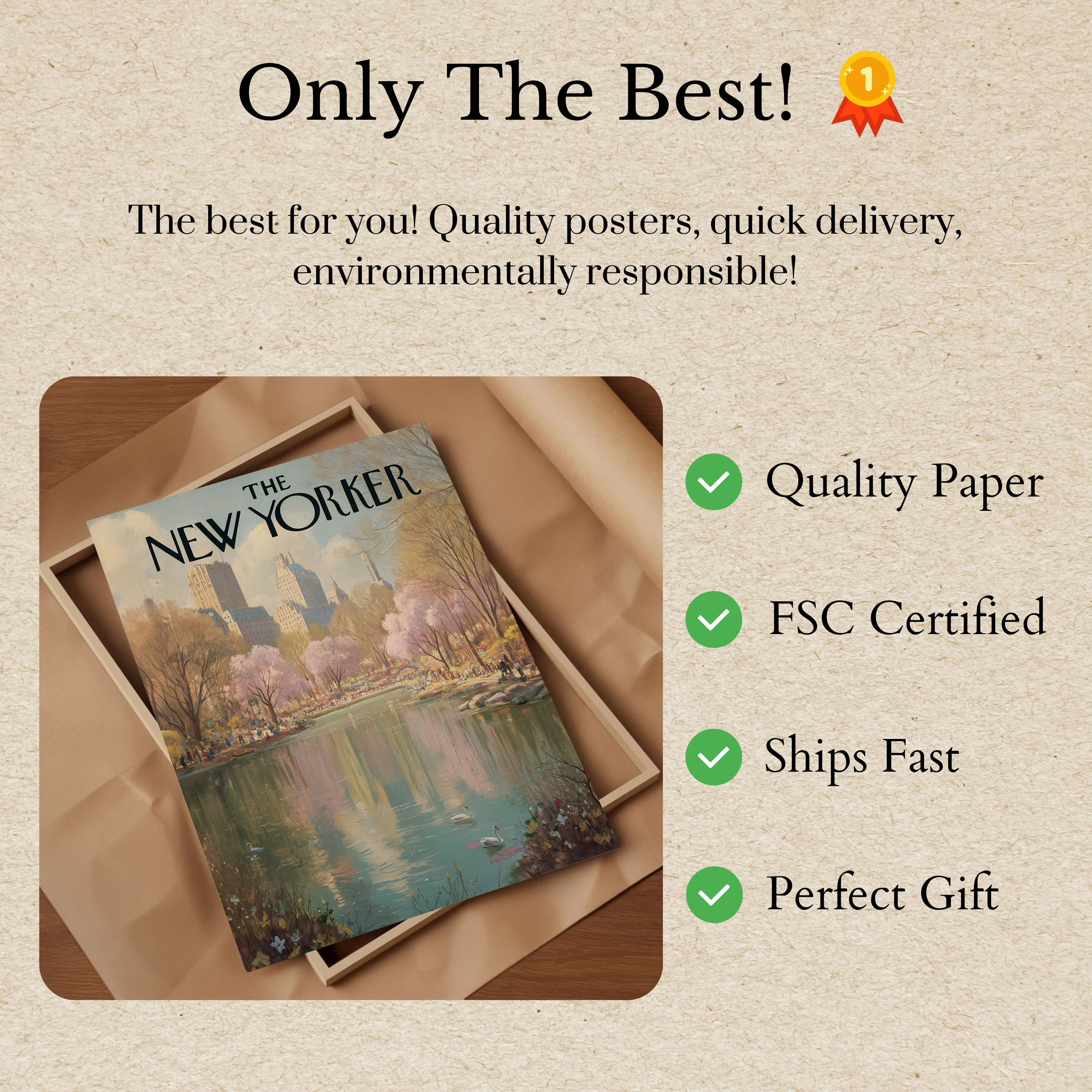 New York City Spring Reflections Poster - Image 3