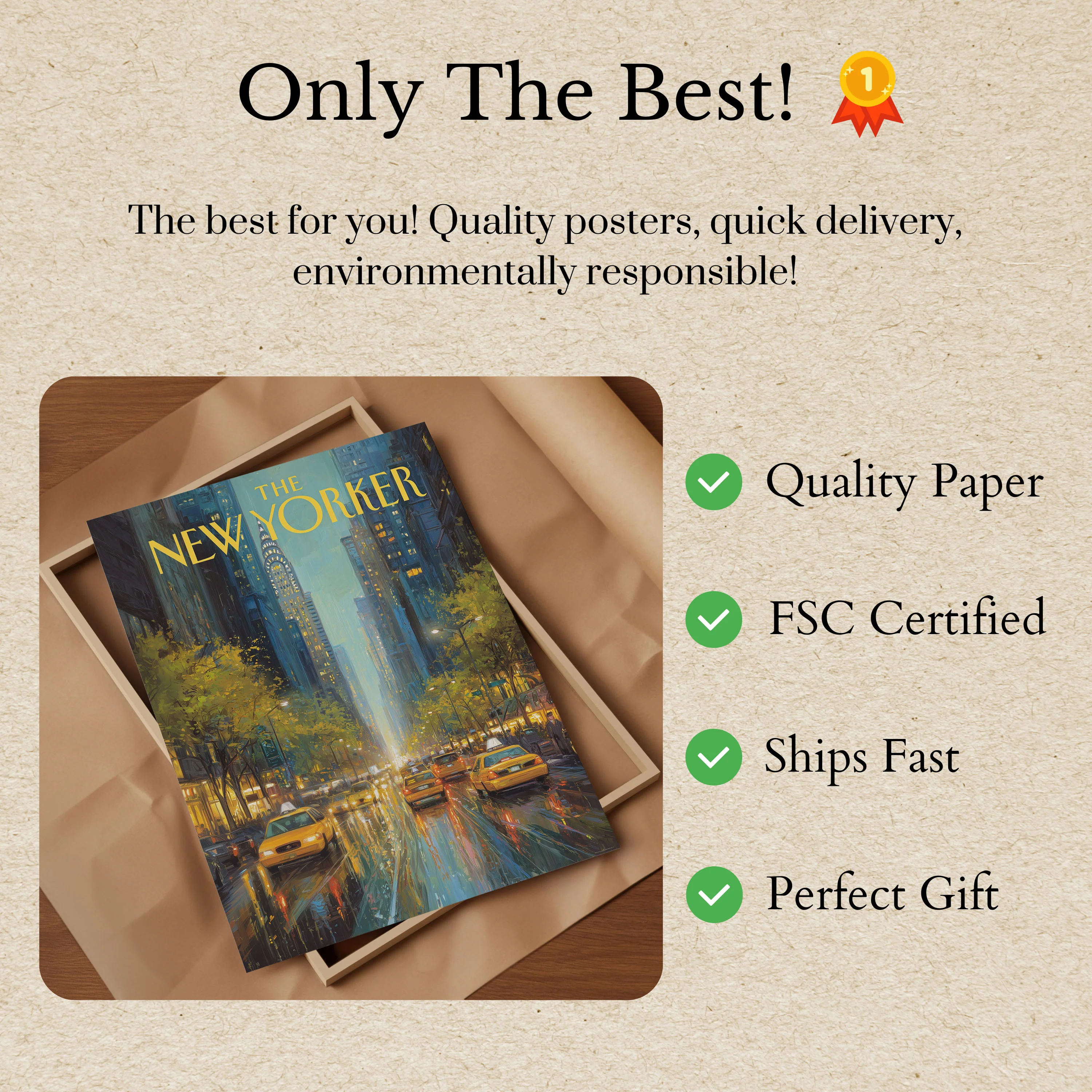 New York City Twilight Poster - Image 3