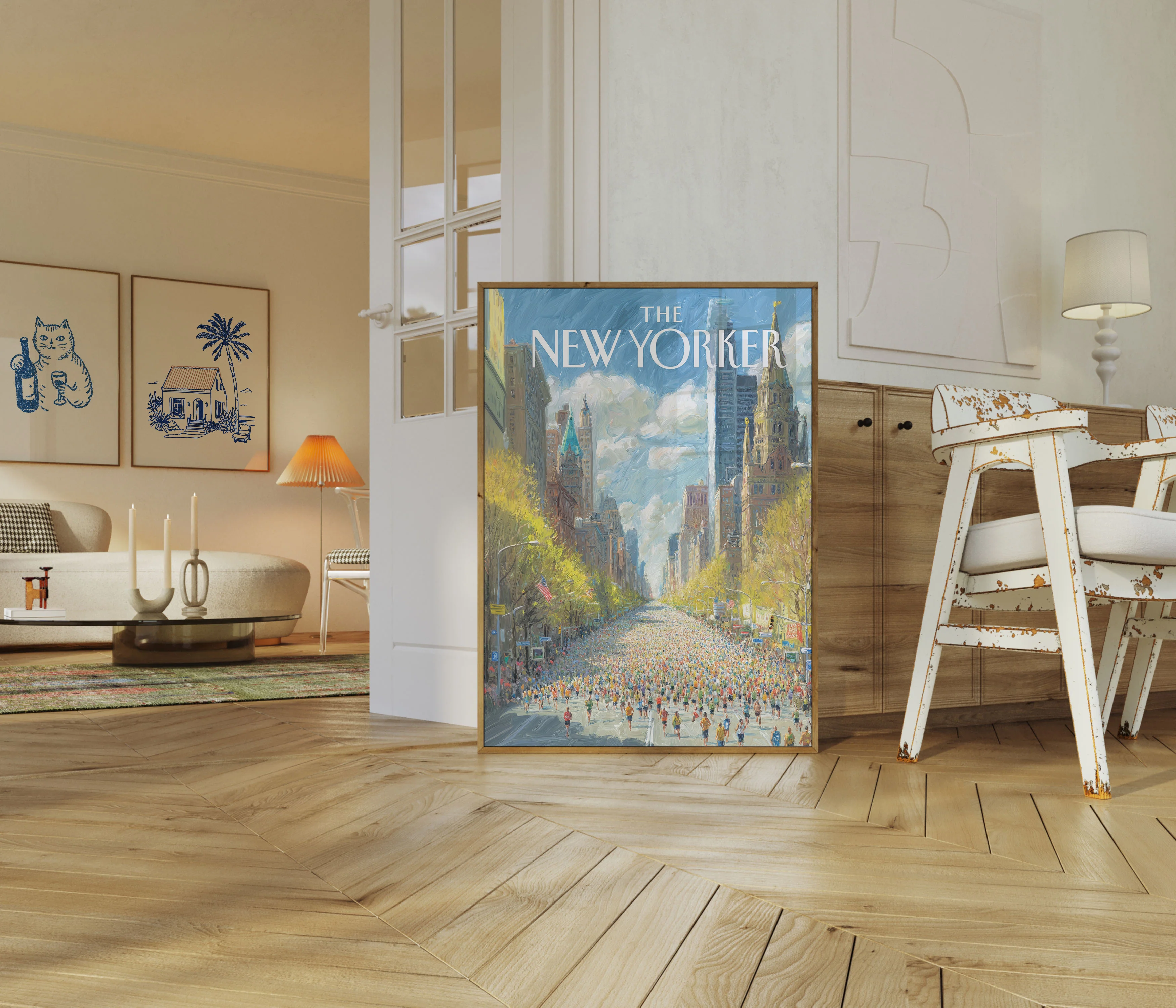 New York Marathon Cityscape Poster - Image 5