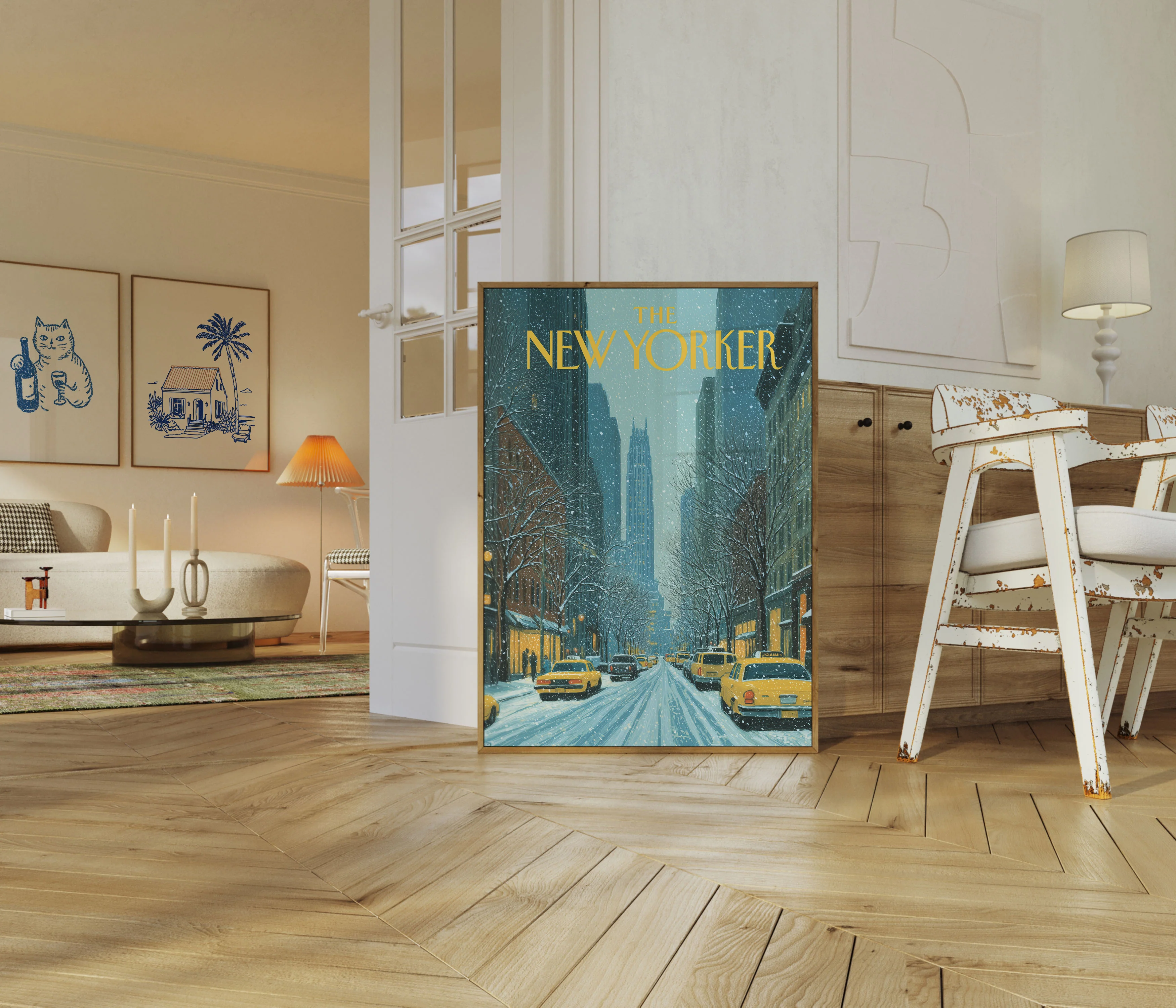 New York Winter Cityscape Poster - Image 5