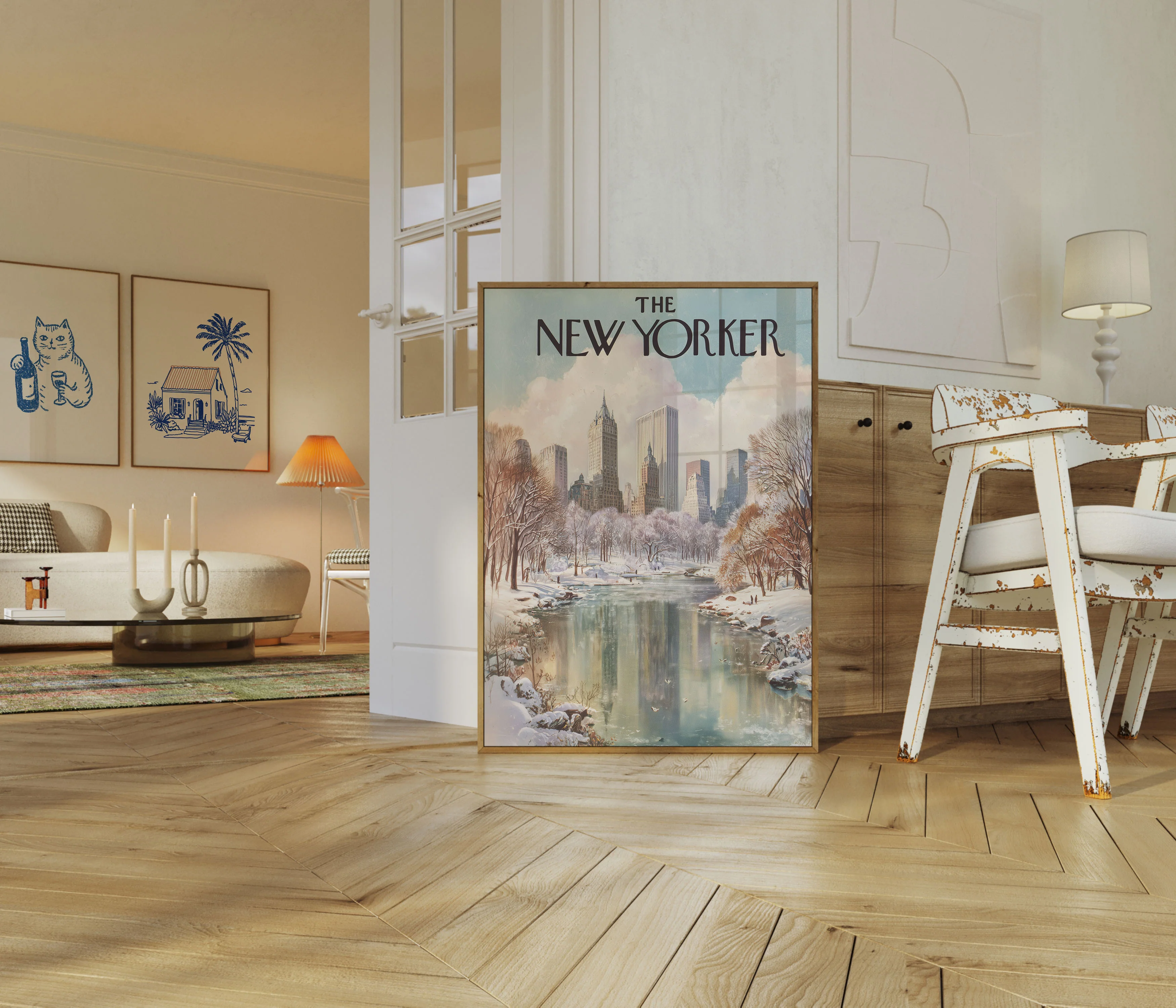 New York Winter Cityscape Poster - Image 5