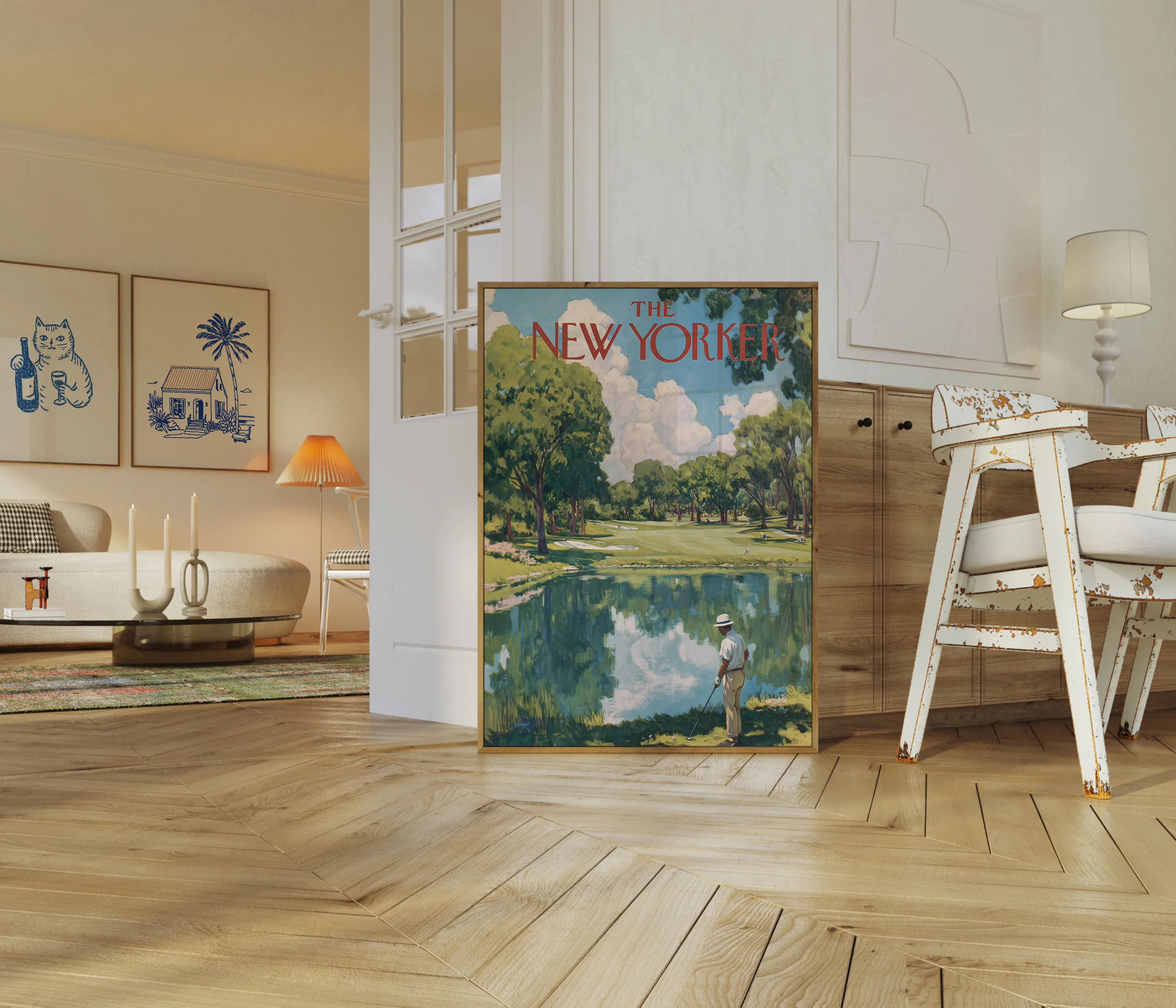 New Yorker Golf Course Vintage Poster - Image 5