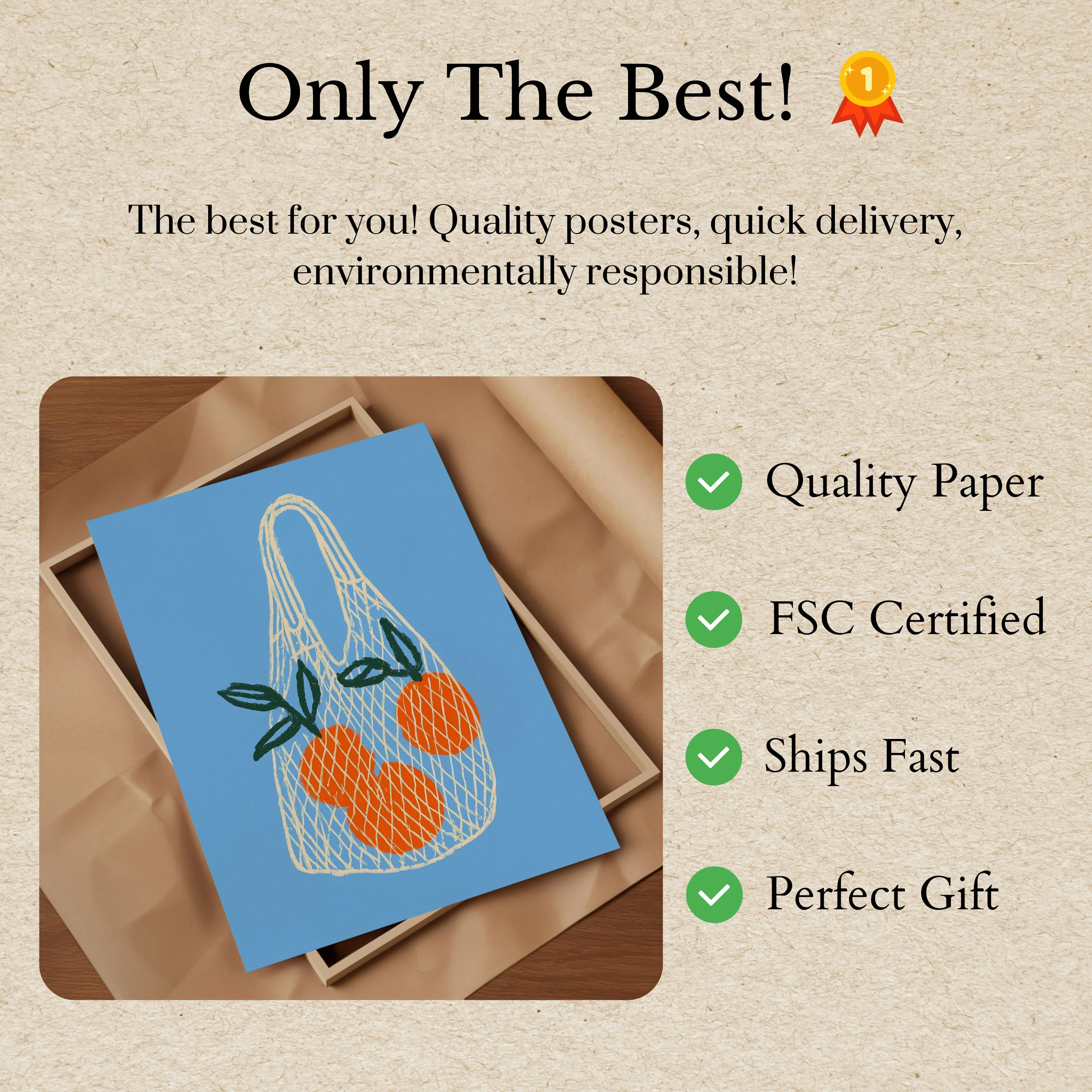 Oranges in Mesh Bag Poster - Image 3