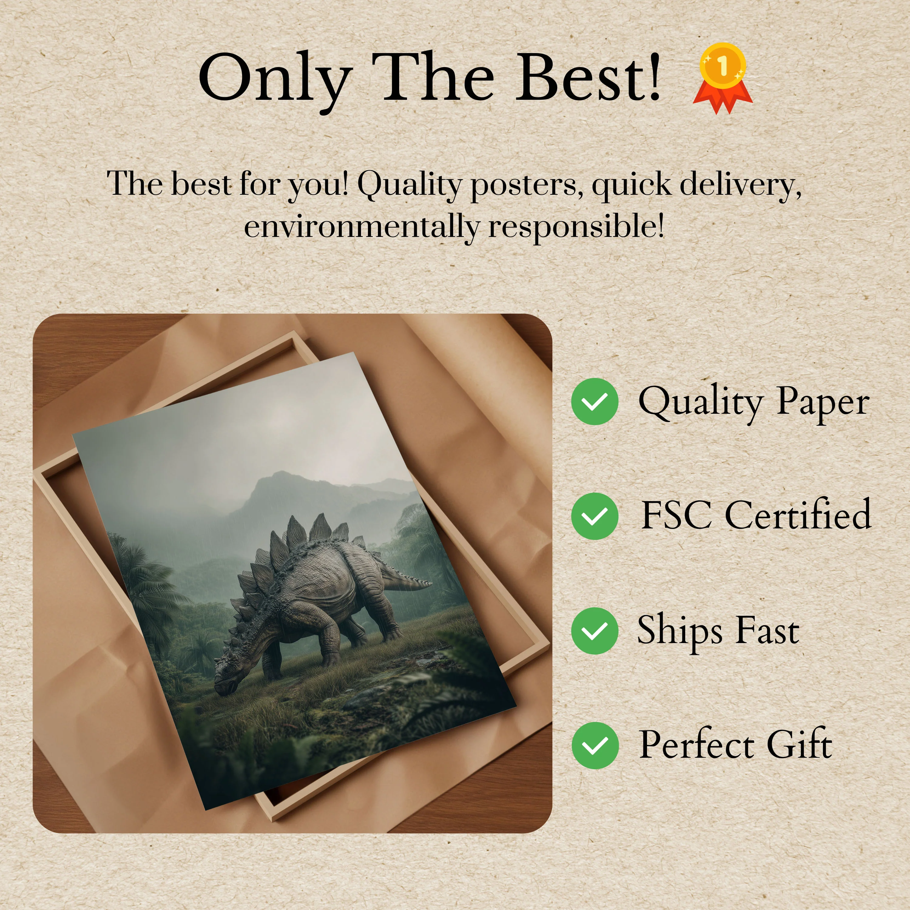 Prehistoric Rainforest Guardian Poster - Image 3