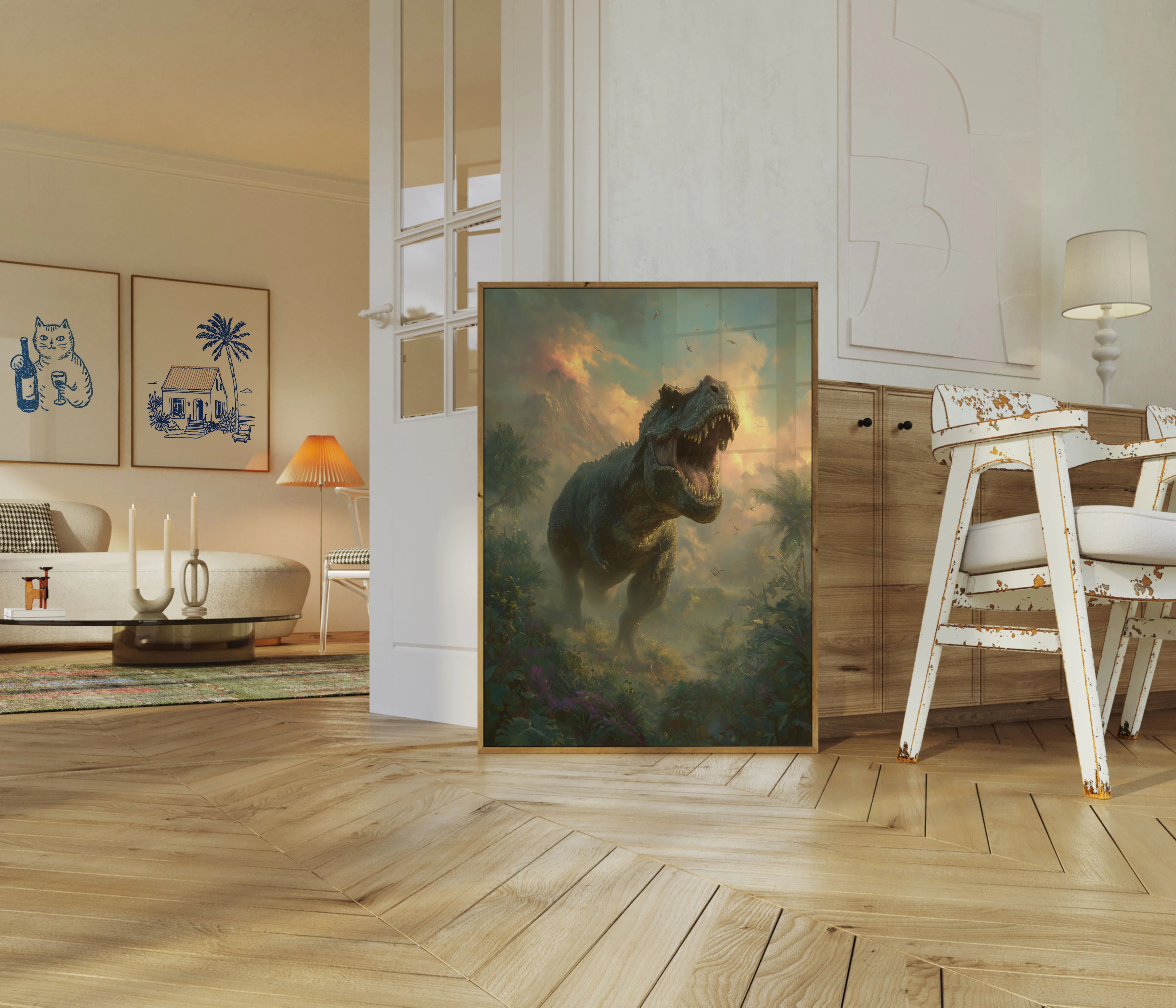 Prehistoric T-Rex Roaring Poster - Image 5