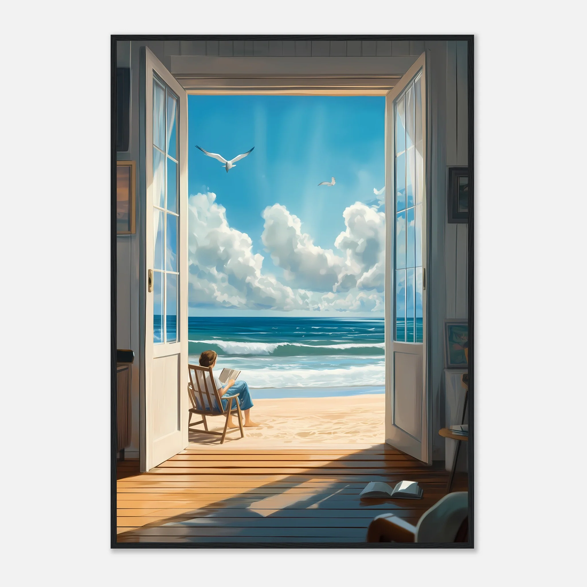 Reading by Shore – Poster - Image 16