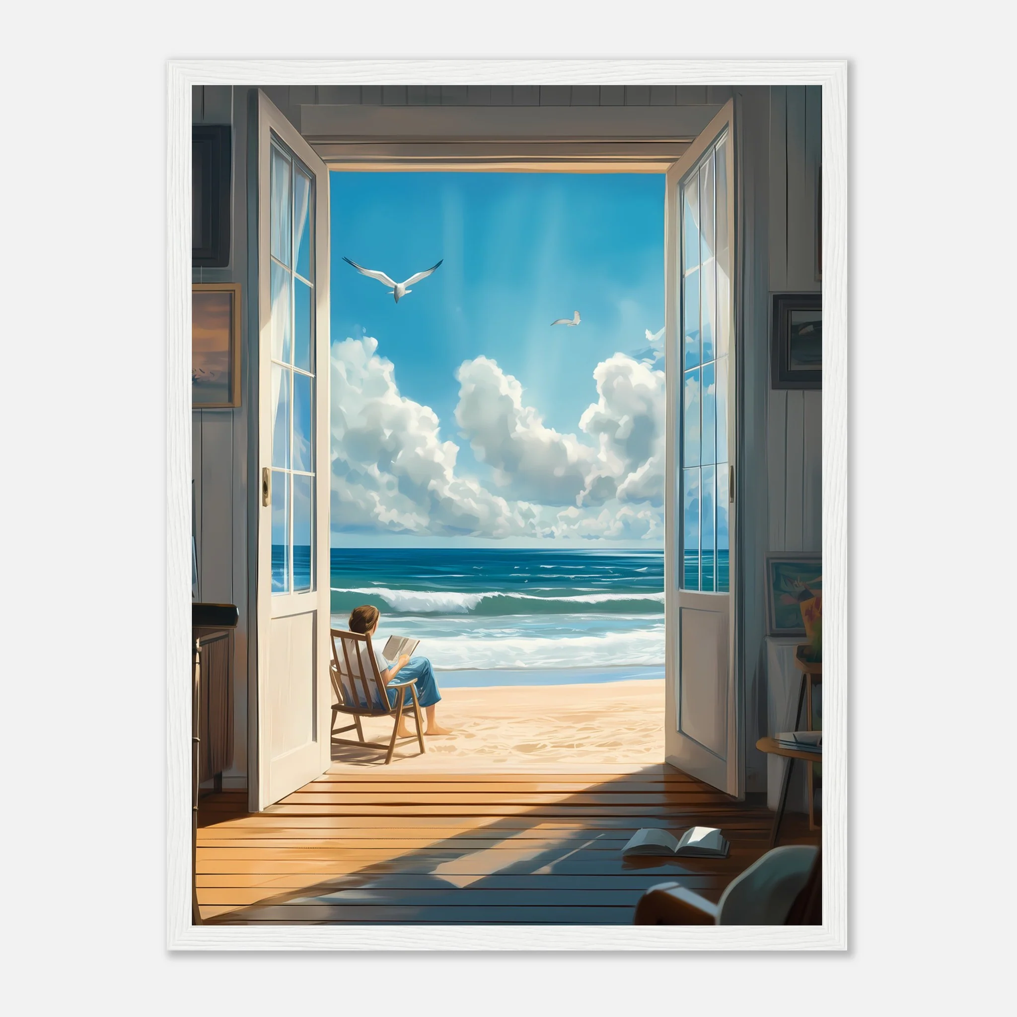 Reading by Shore – Poster - Image 19