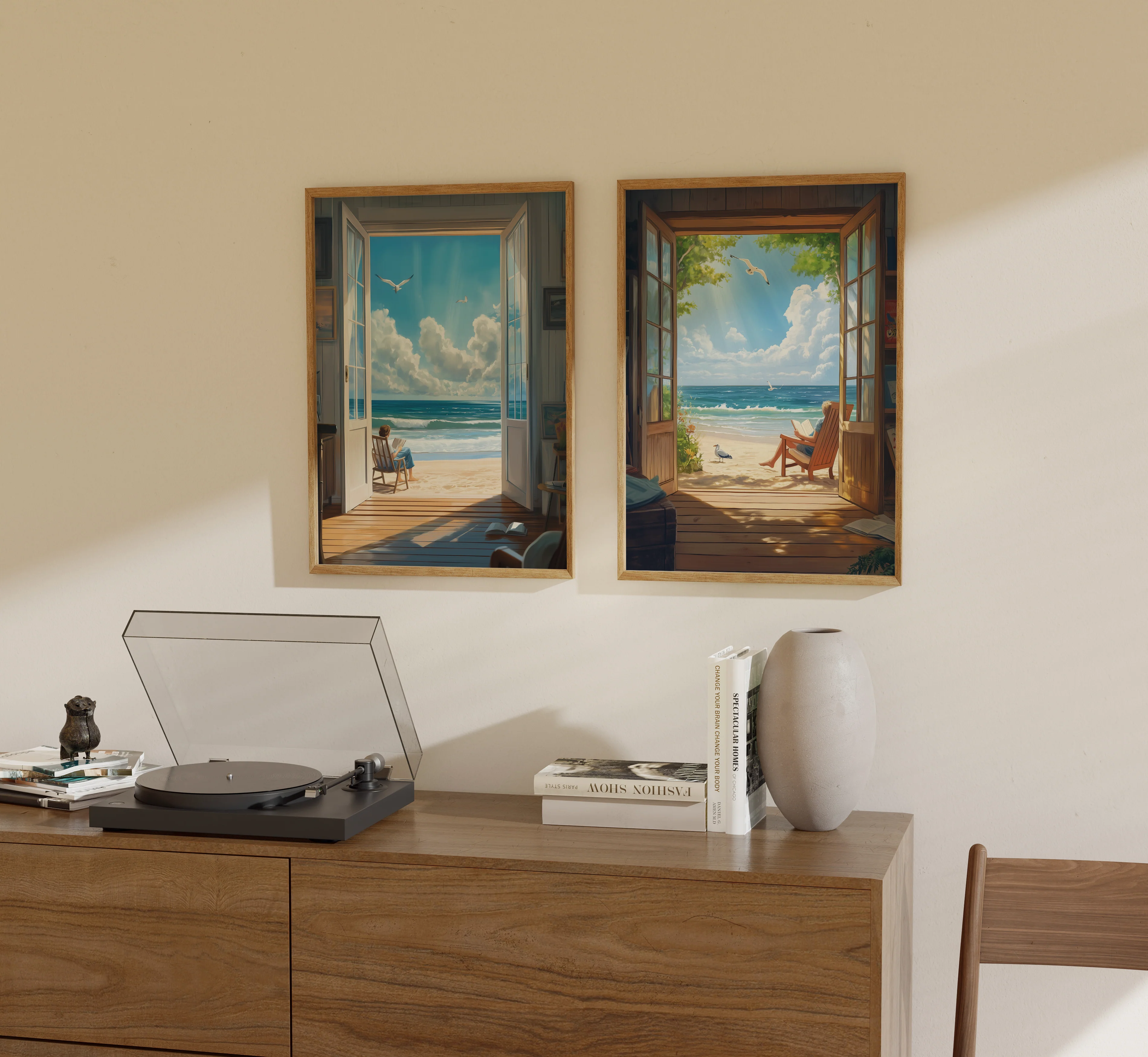 Reading by Shore – Poster - Image 3