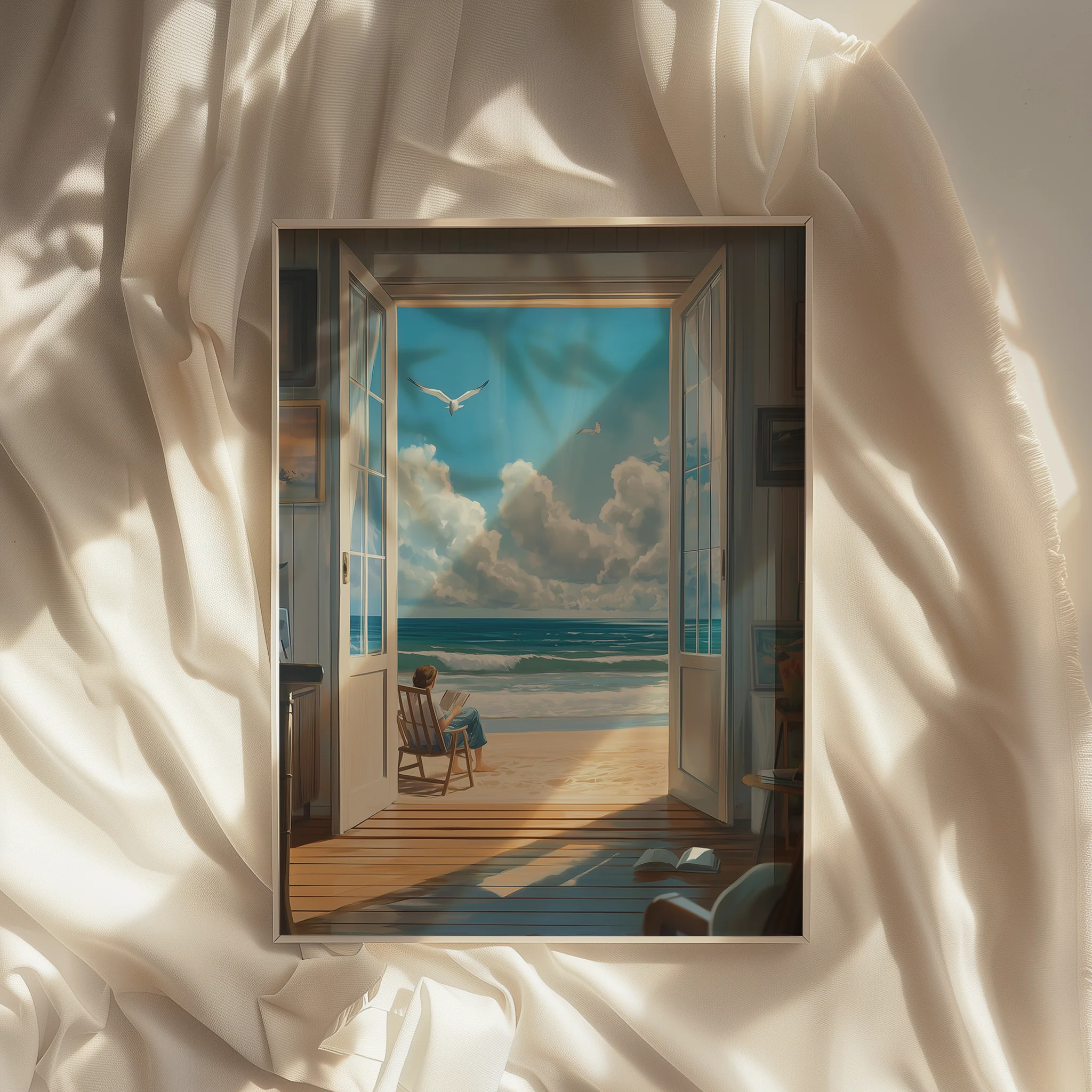 Reading by Shore – Poster - Image 4