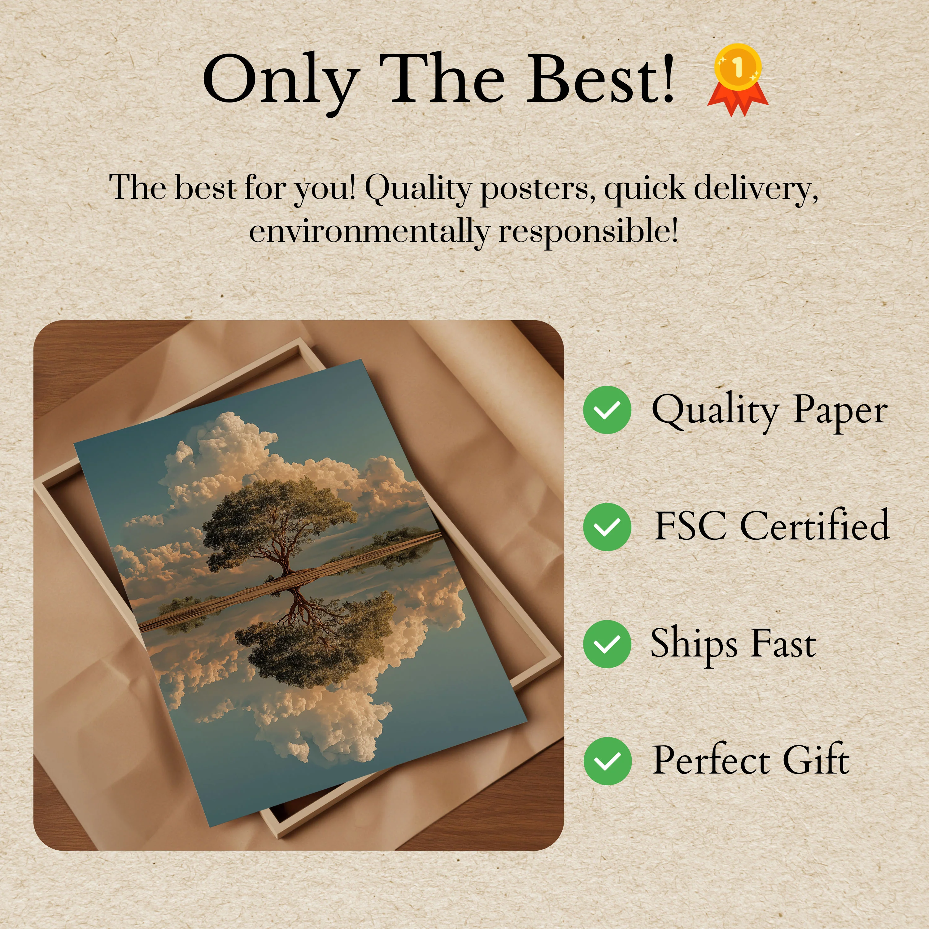 Reflective Harmony Nature Poster - Image 3