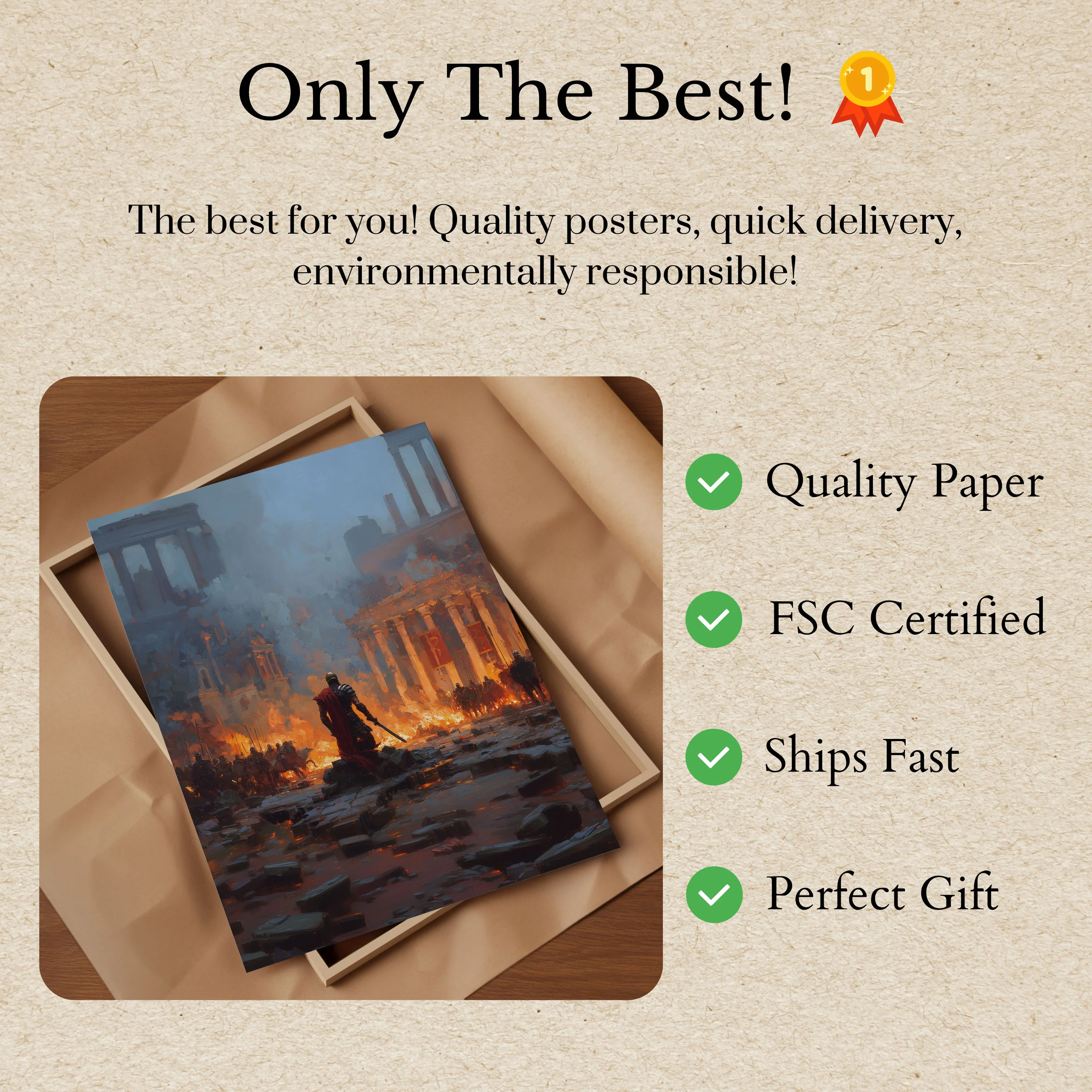 Roman Warrior's Last Stand Poster - Image 3