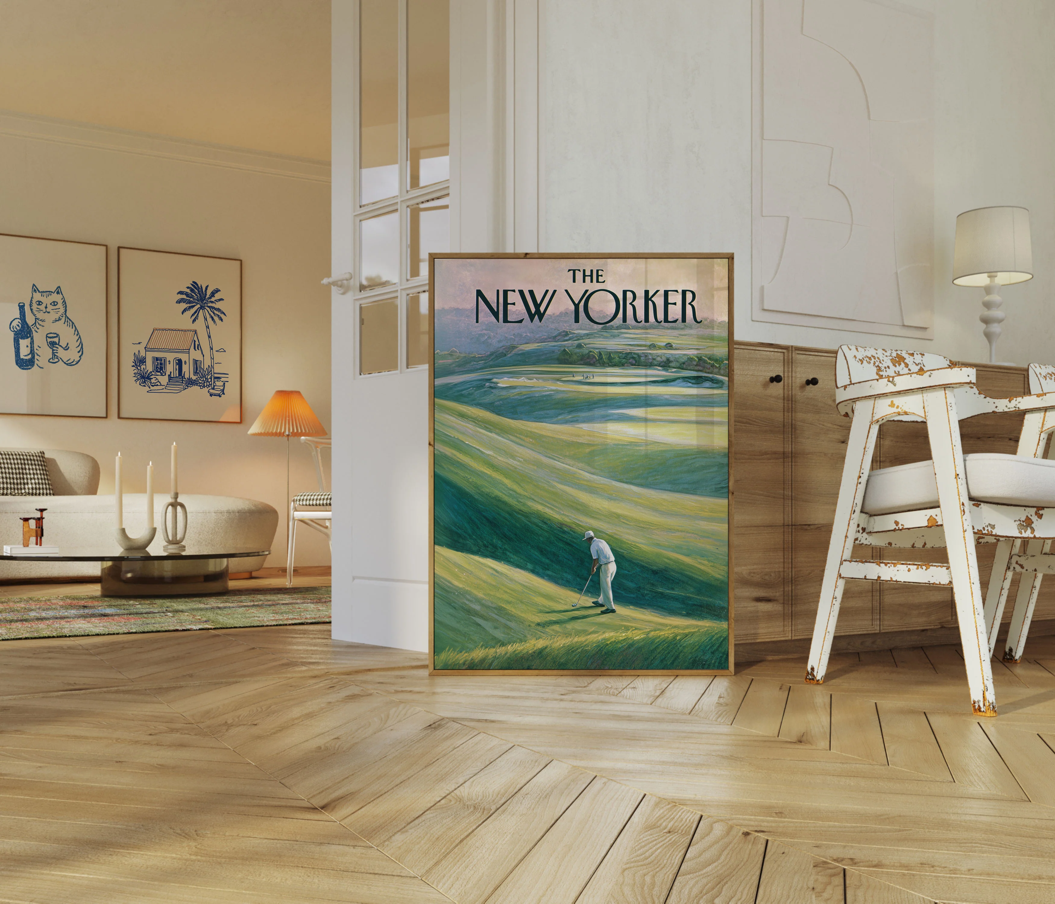 Serene Golf Course New Yorker Poster - Image 5