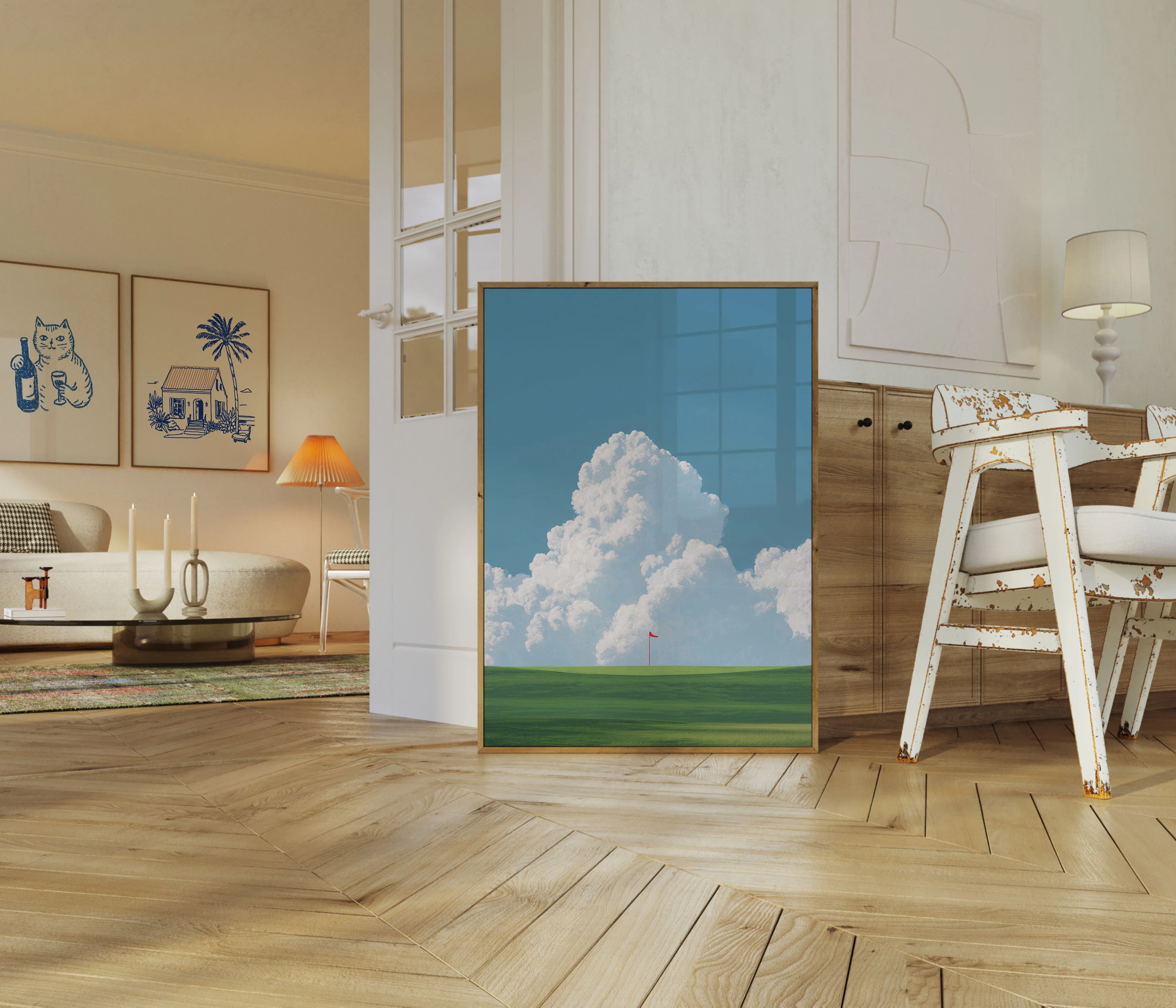 Serene Golf Green Poster - Image 5