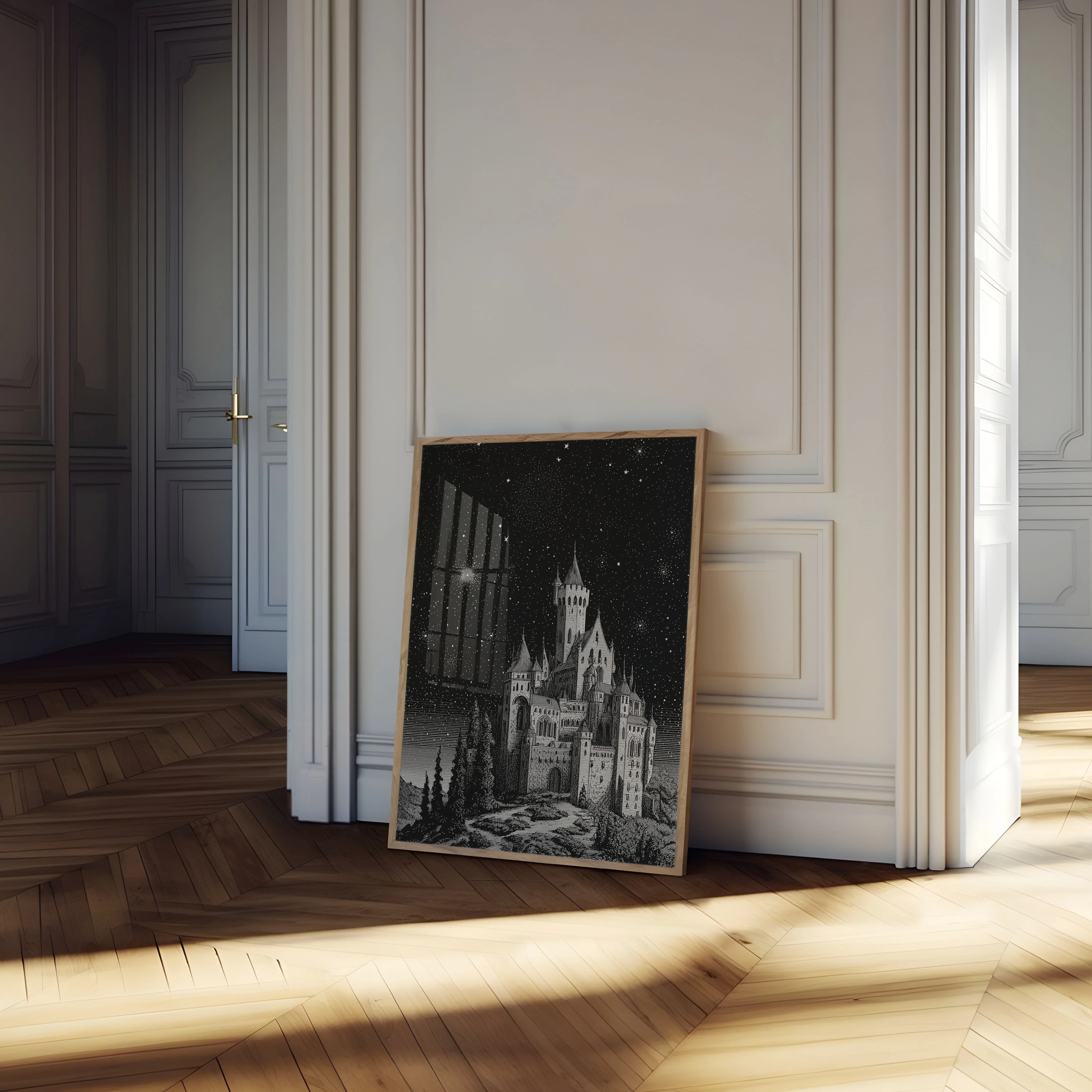 Starlit Castle Fantasy Poster - Image 4