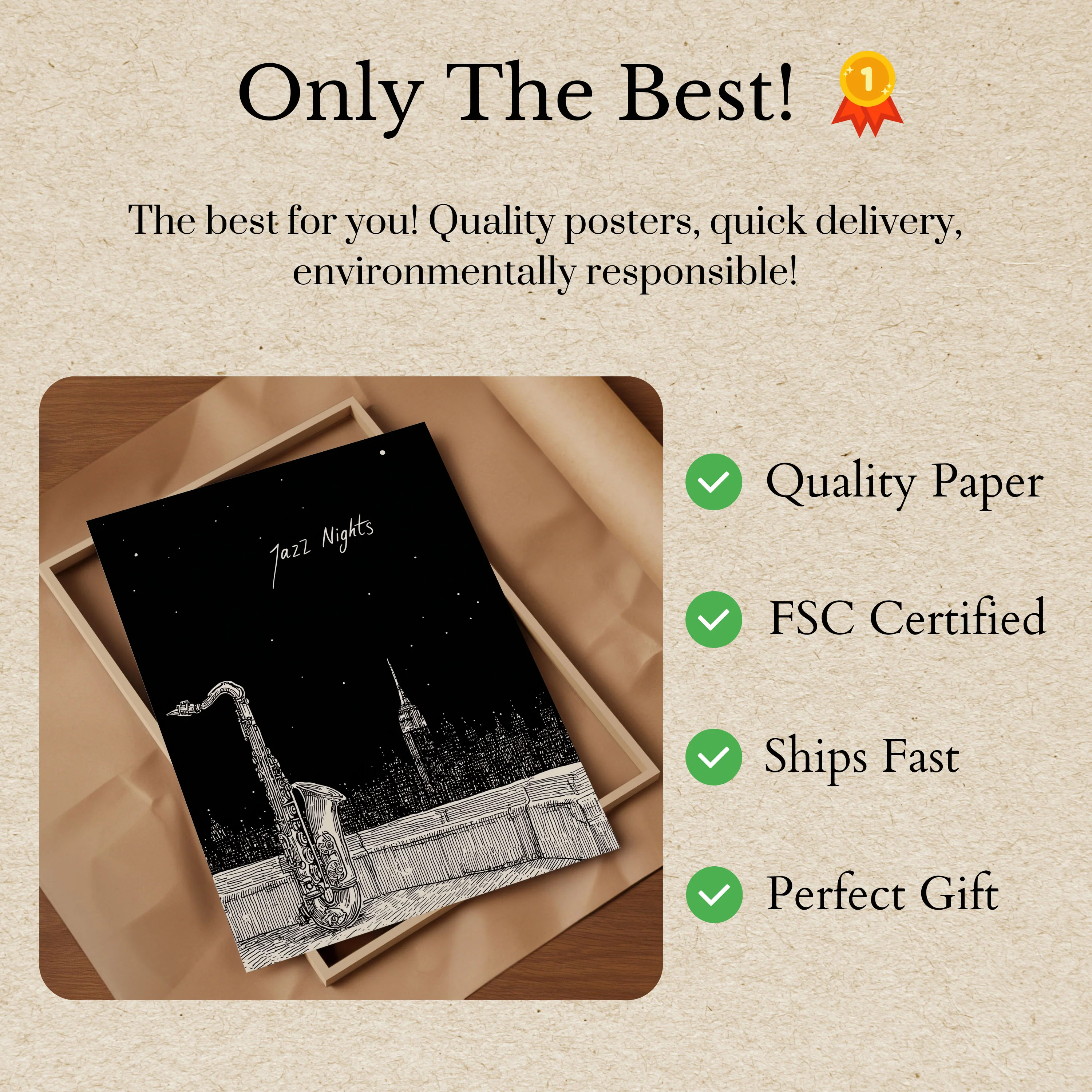 Starry Jazz Nights New York Poster - Image 3