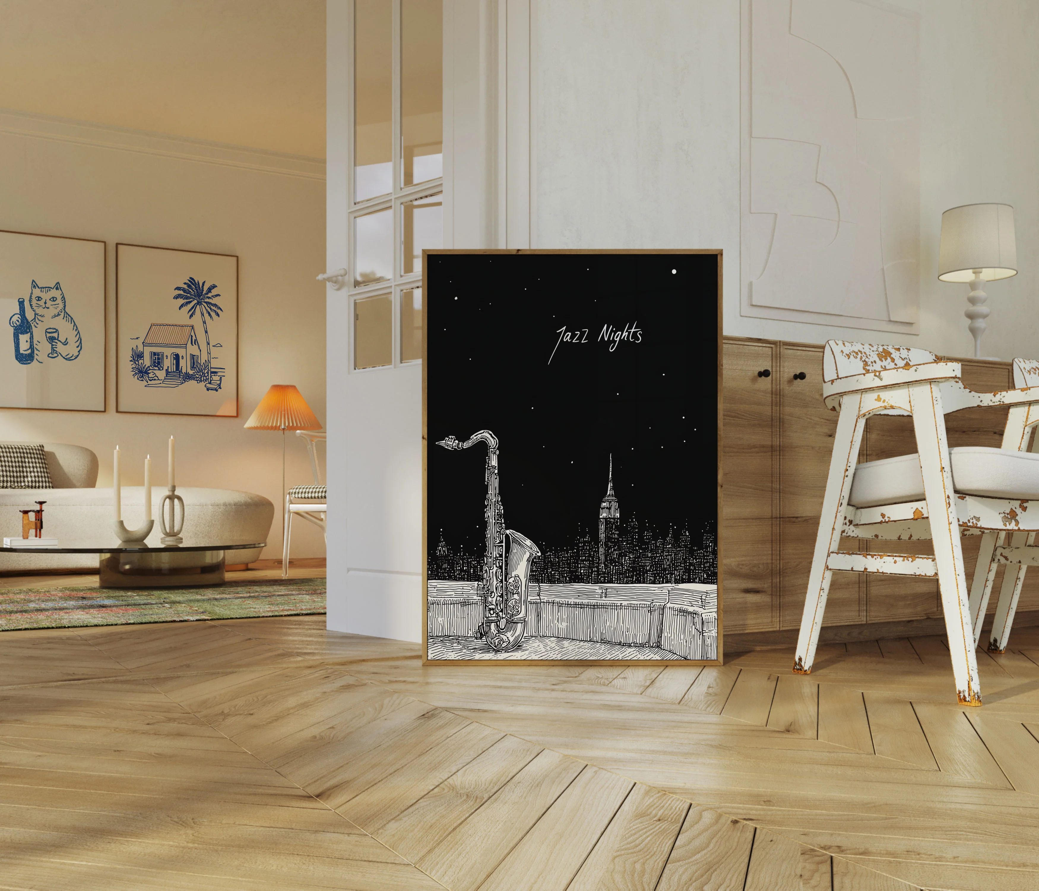 Starry Jazz Nights New York Poster - Image 5