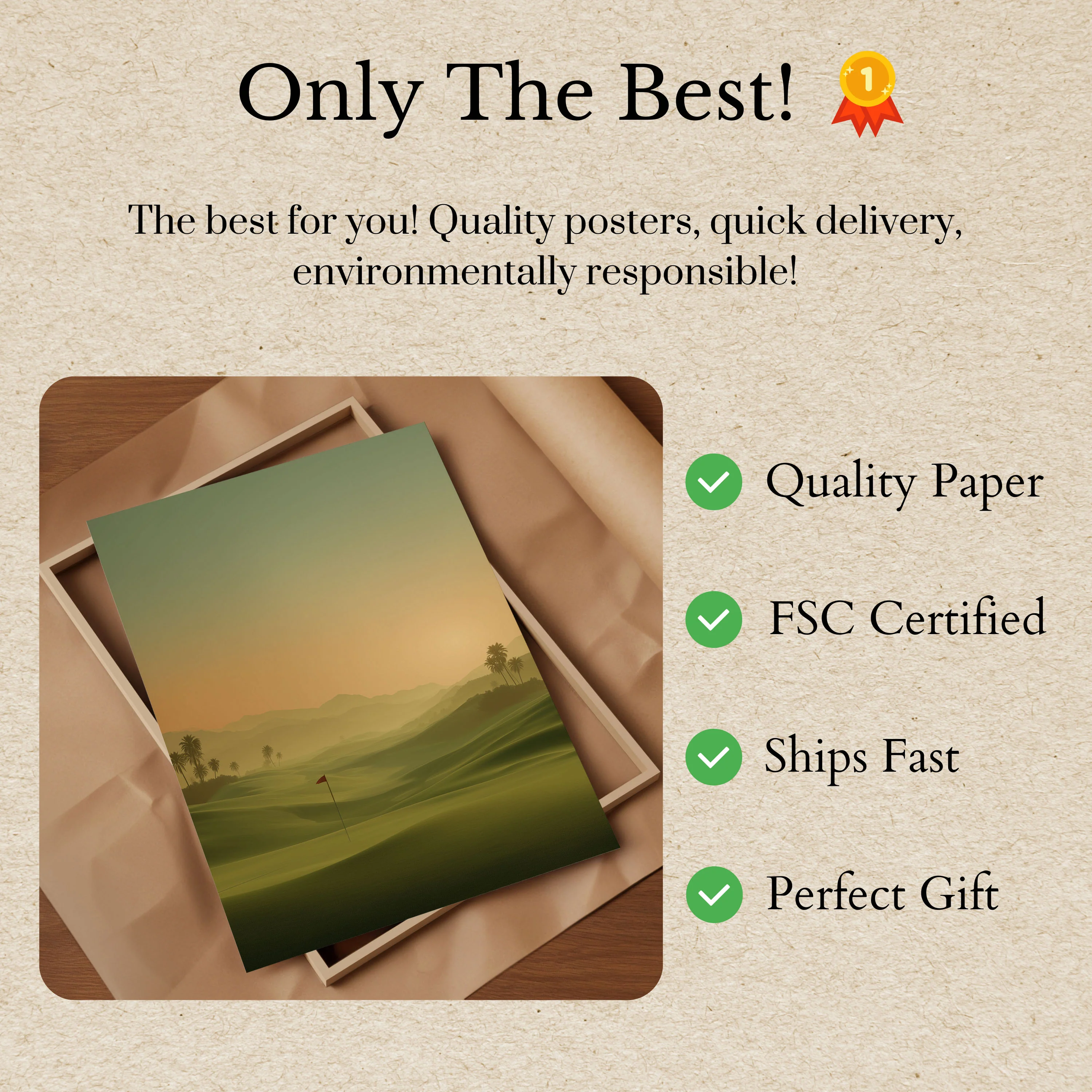 Sunset Golf Course Poster - Image 3